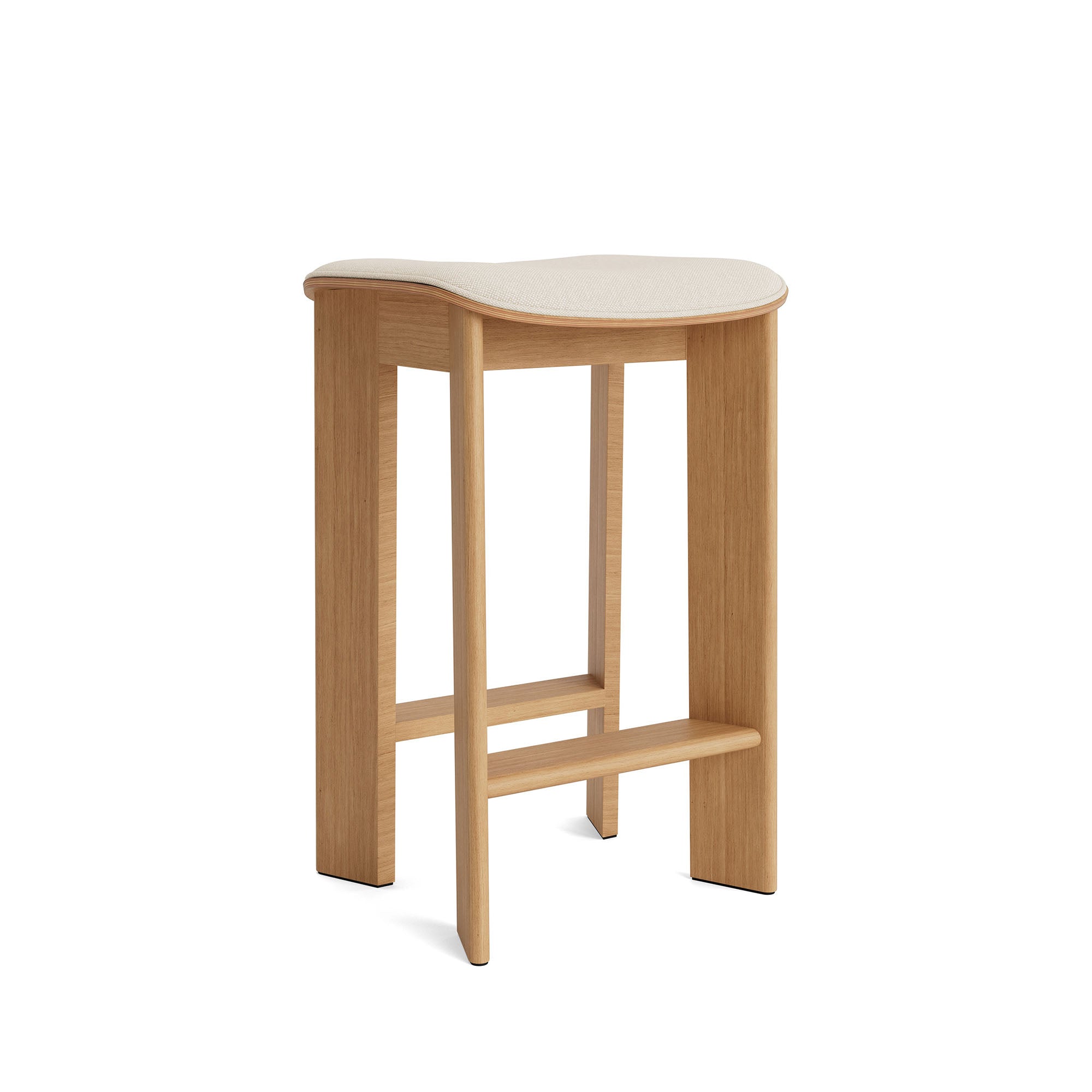 Chisel 30 Bar Stool Low Oiled Oak, scaun de bar tapițat H65