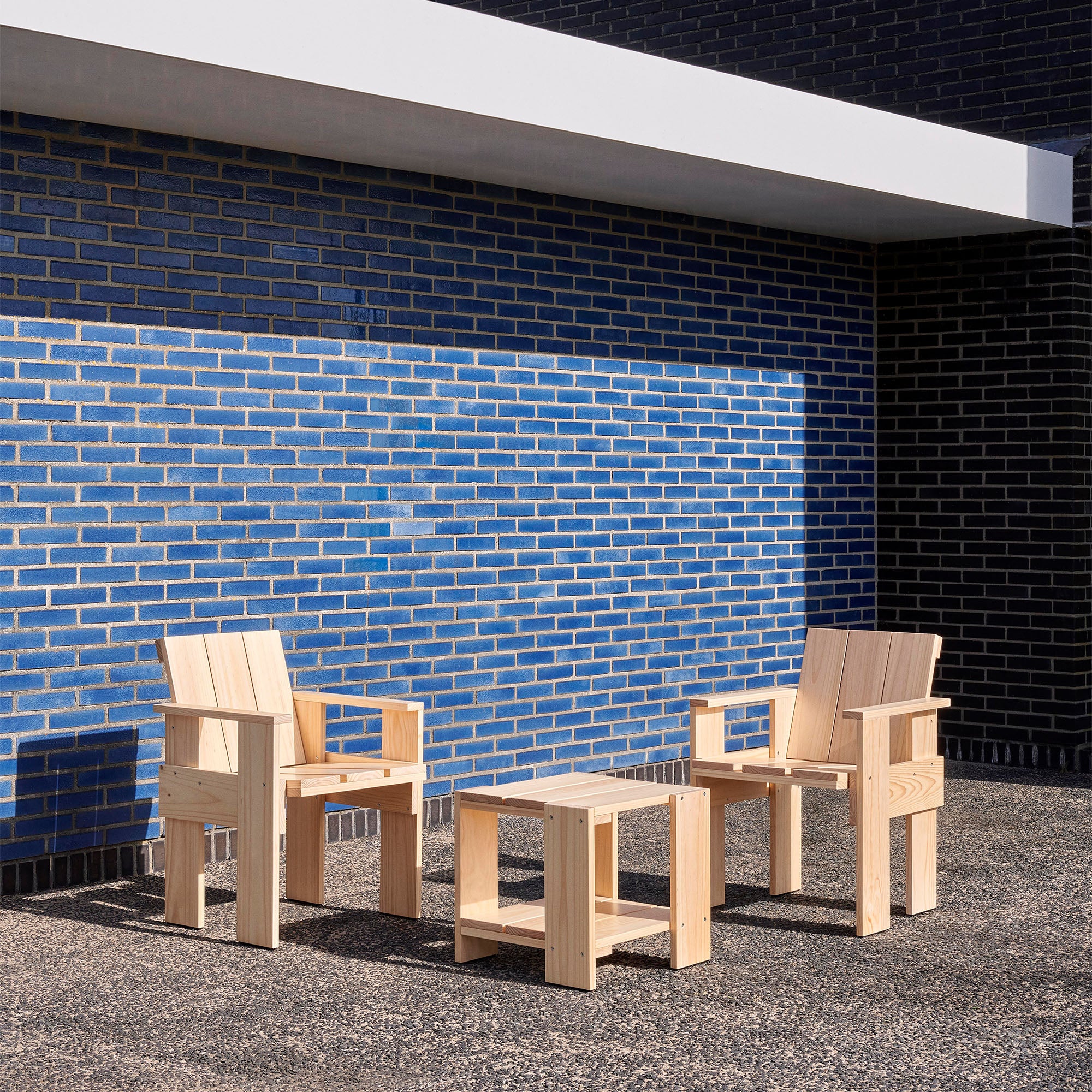 Crate Side Table, măsuță laterală exterior 49x49 cm