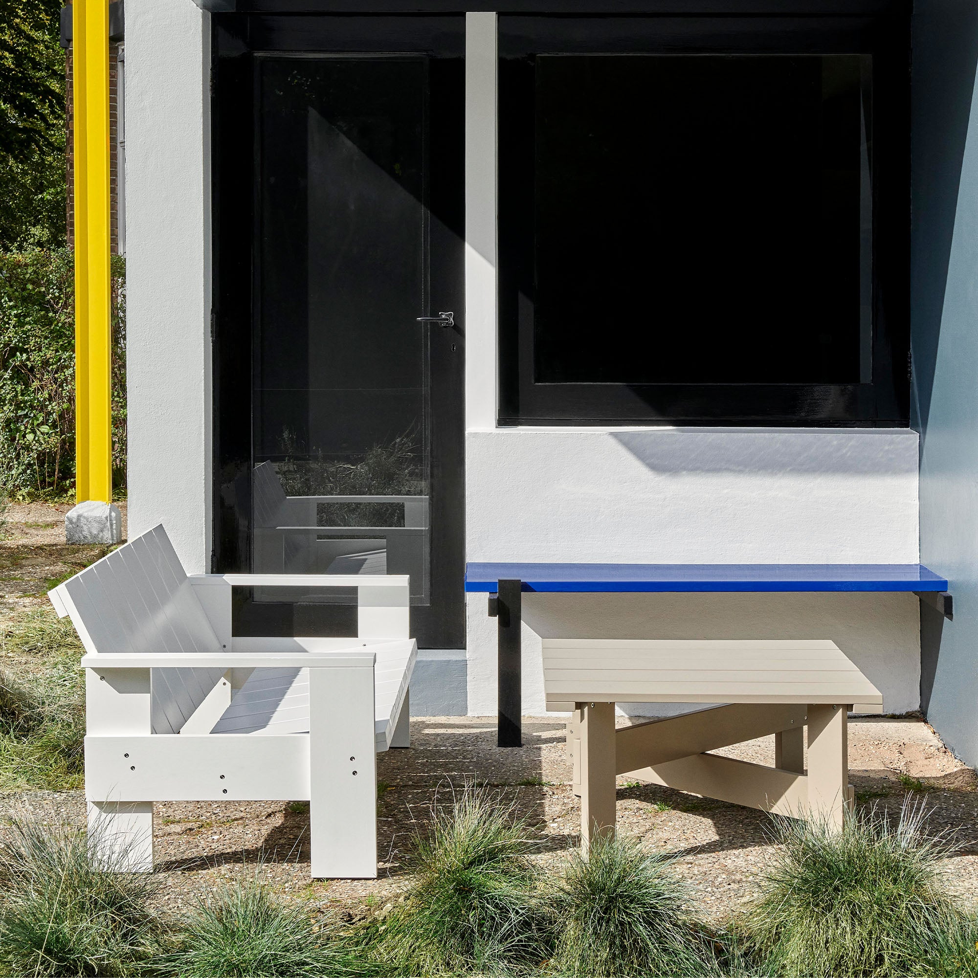 Crate Low Table, măsuță exterior 75x75 cm