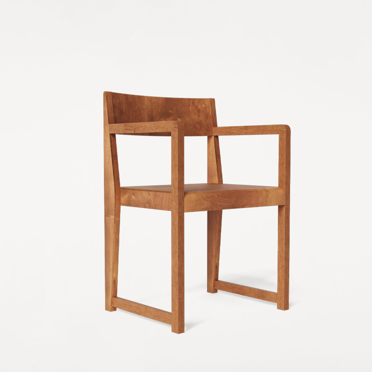 Armrest Chair 01, scaun din lemn cu cotiere