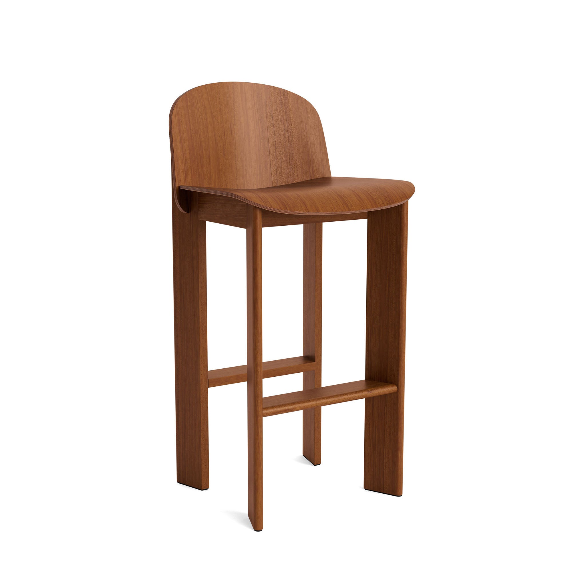 Chisel 35 Bar Stool High, scaun de bar din lemn H75