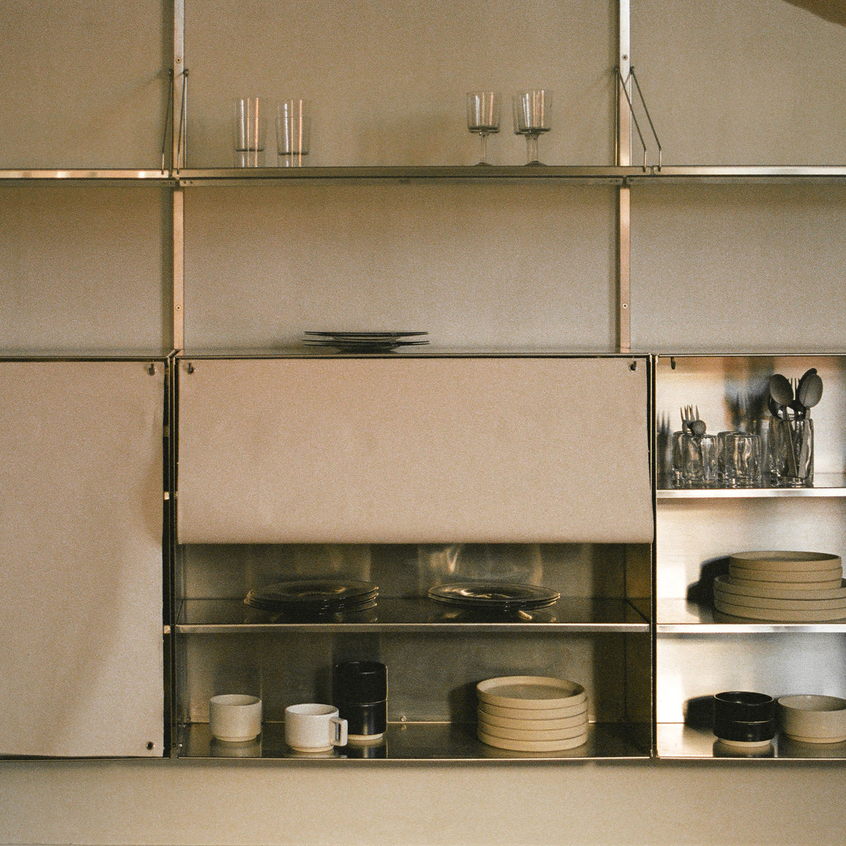 Library Shelf Stainless Steel, raft individual lungime 60 cm