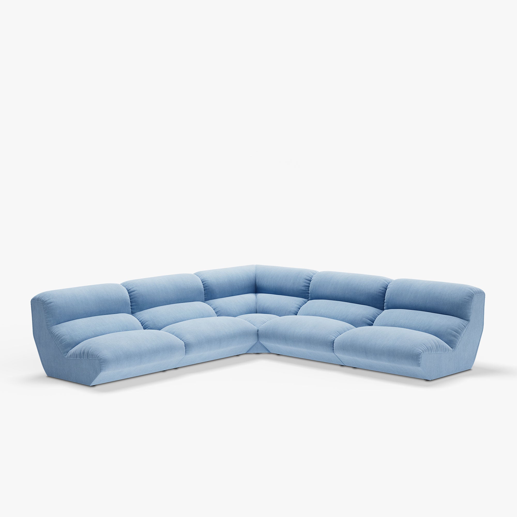 Hi Lo, Config D, canapea modulară de 4 locuri cu colțar