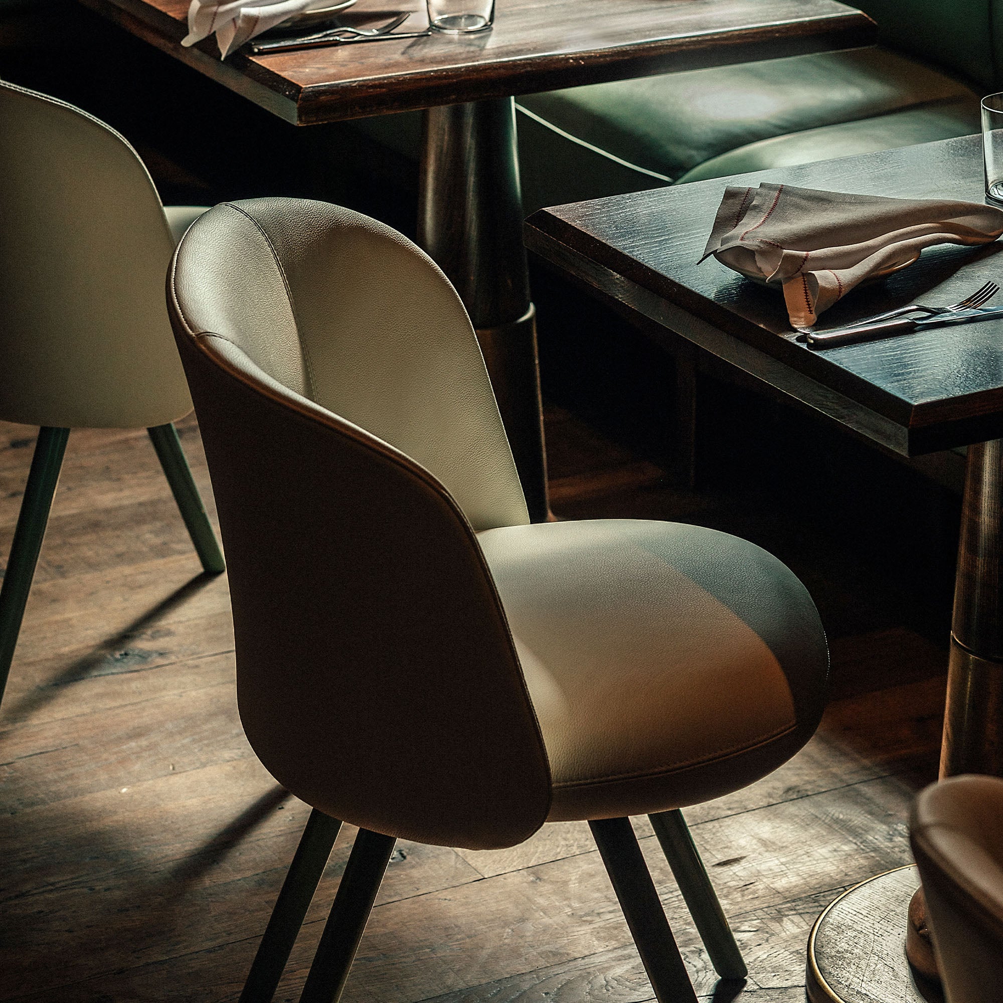 Mikado Side Chair, scaun de dining tapițat