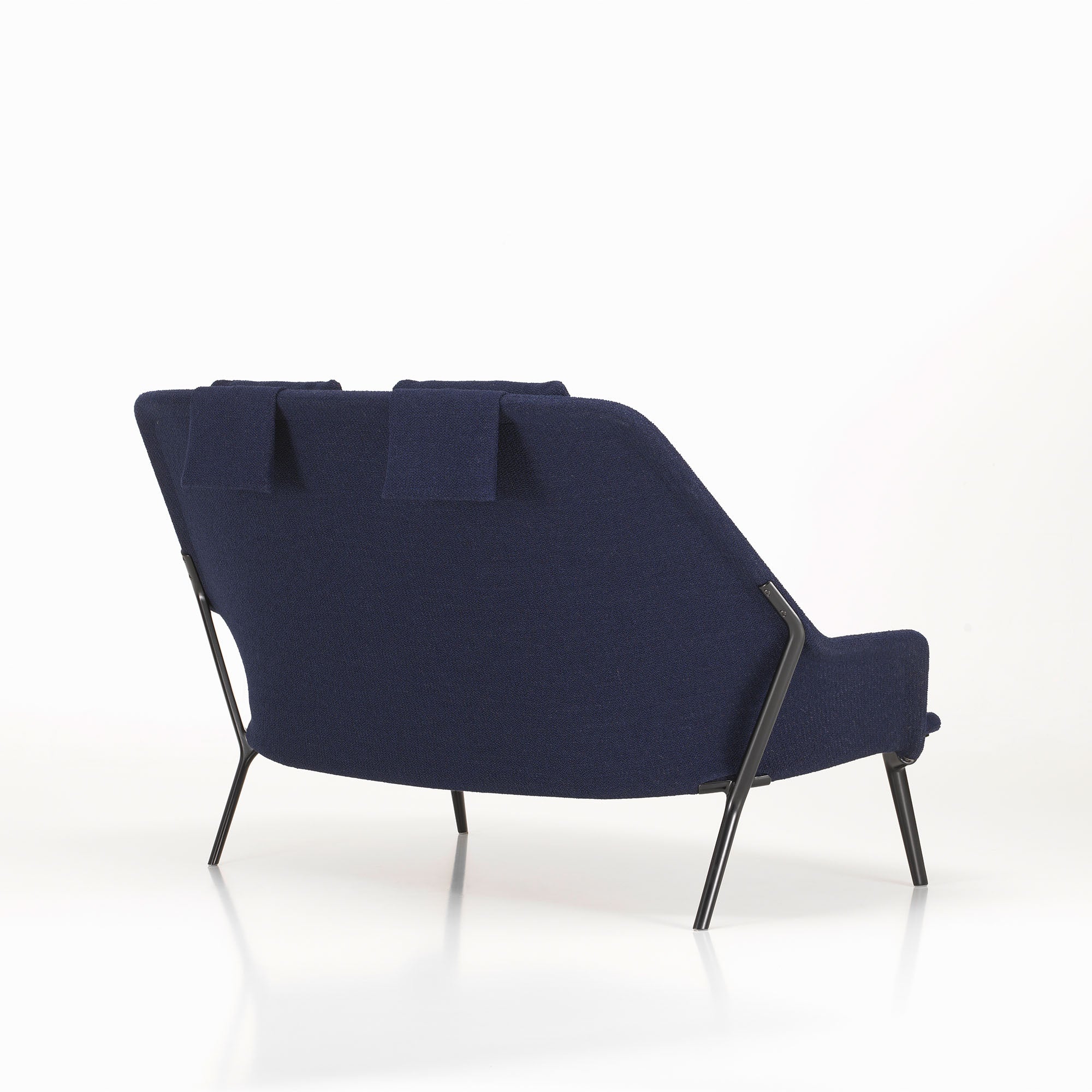 Slow Sofa, canapea cu 2 locuri bază neagră