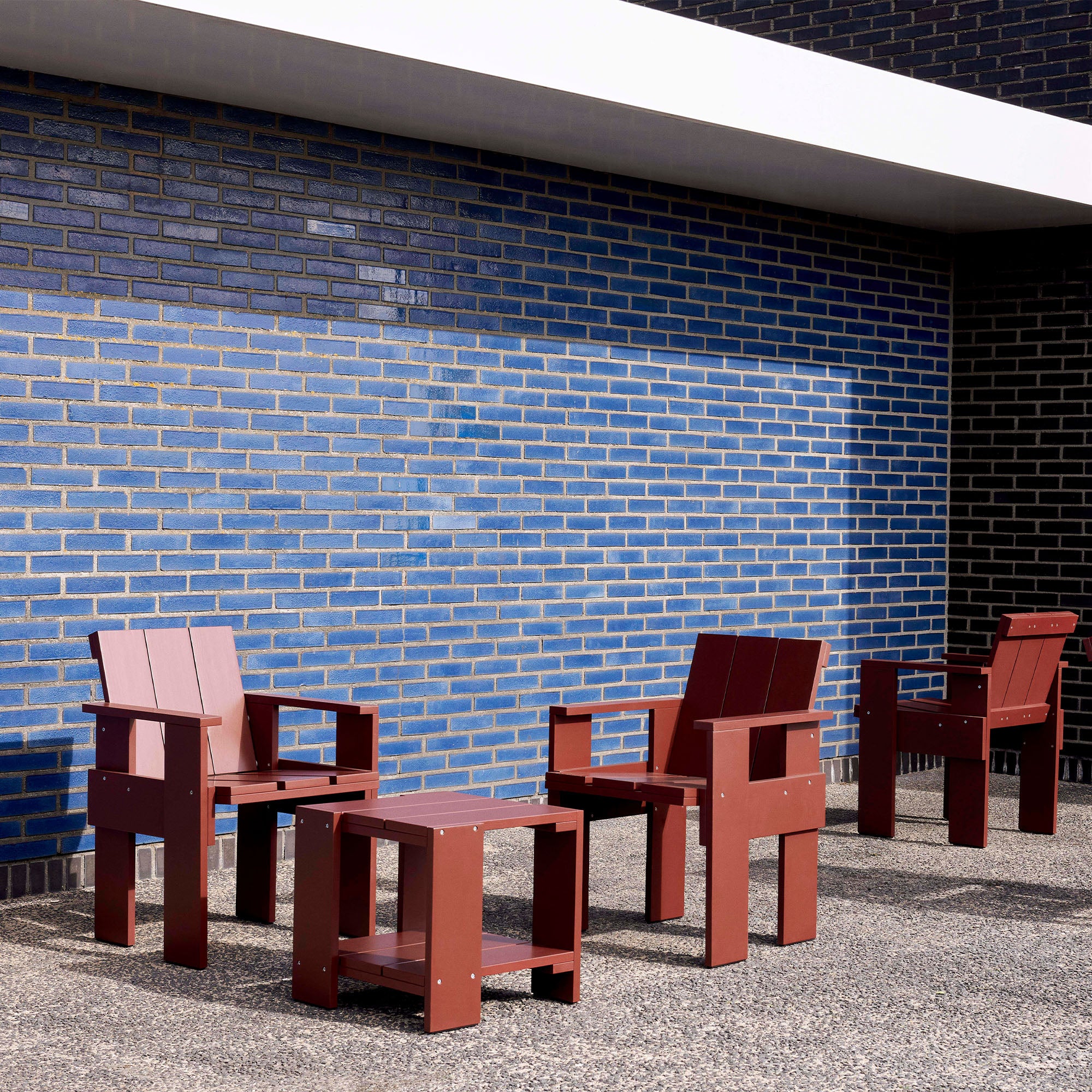 Crate Side Table, măsuță laterală exterior 49x49 cm