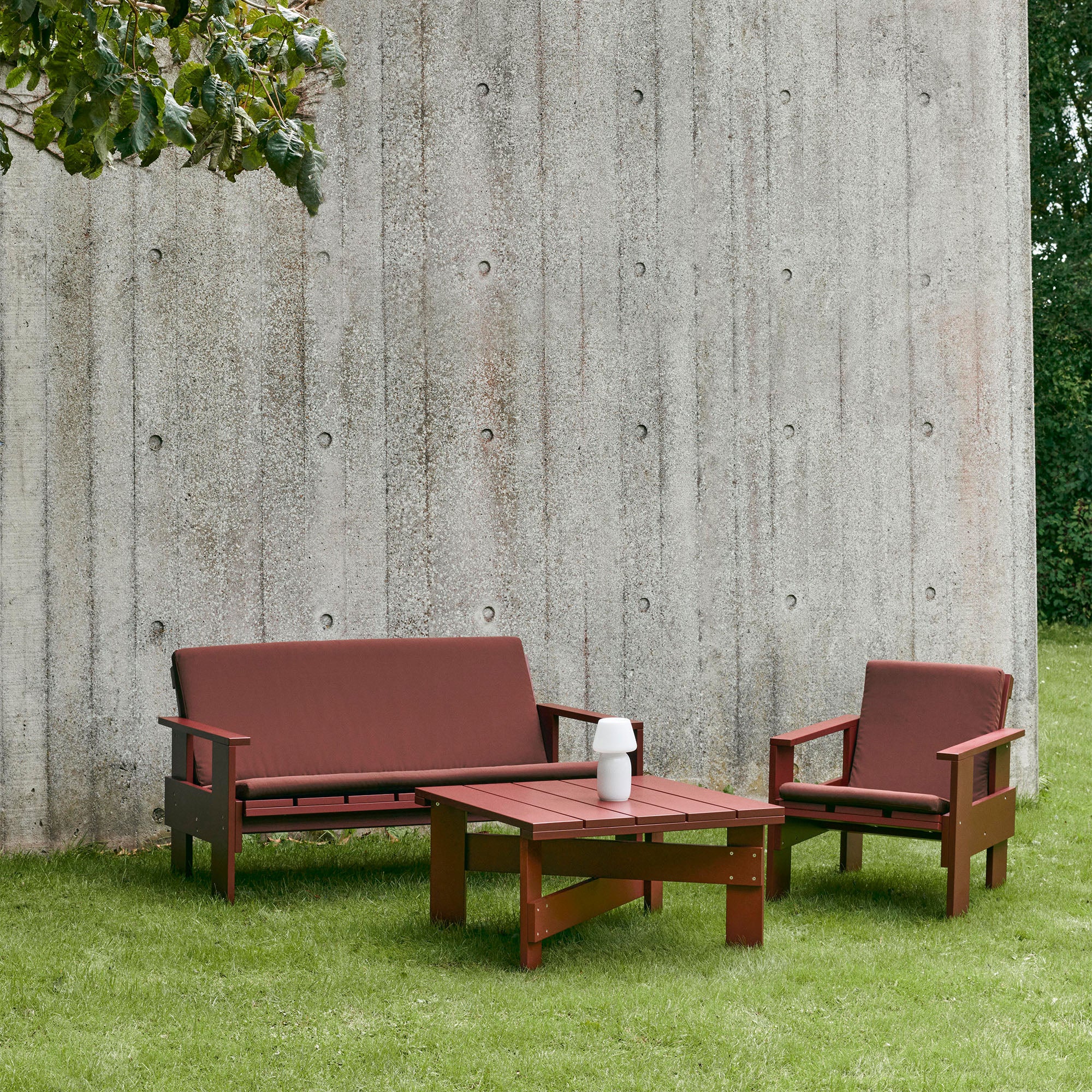 Crate Low Table, măsuță exterior 75x75 cm
