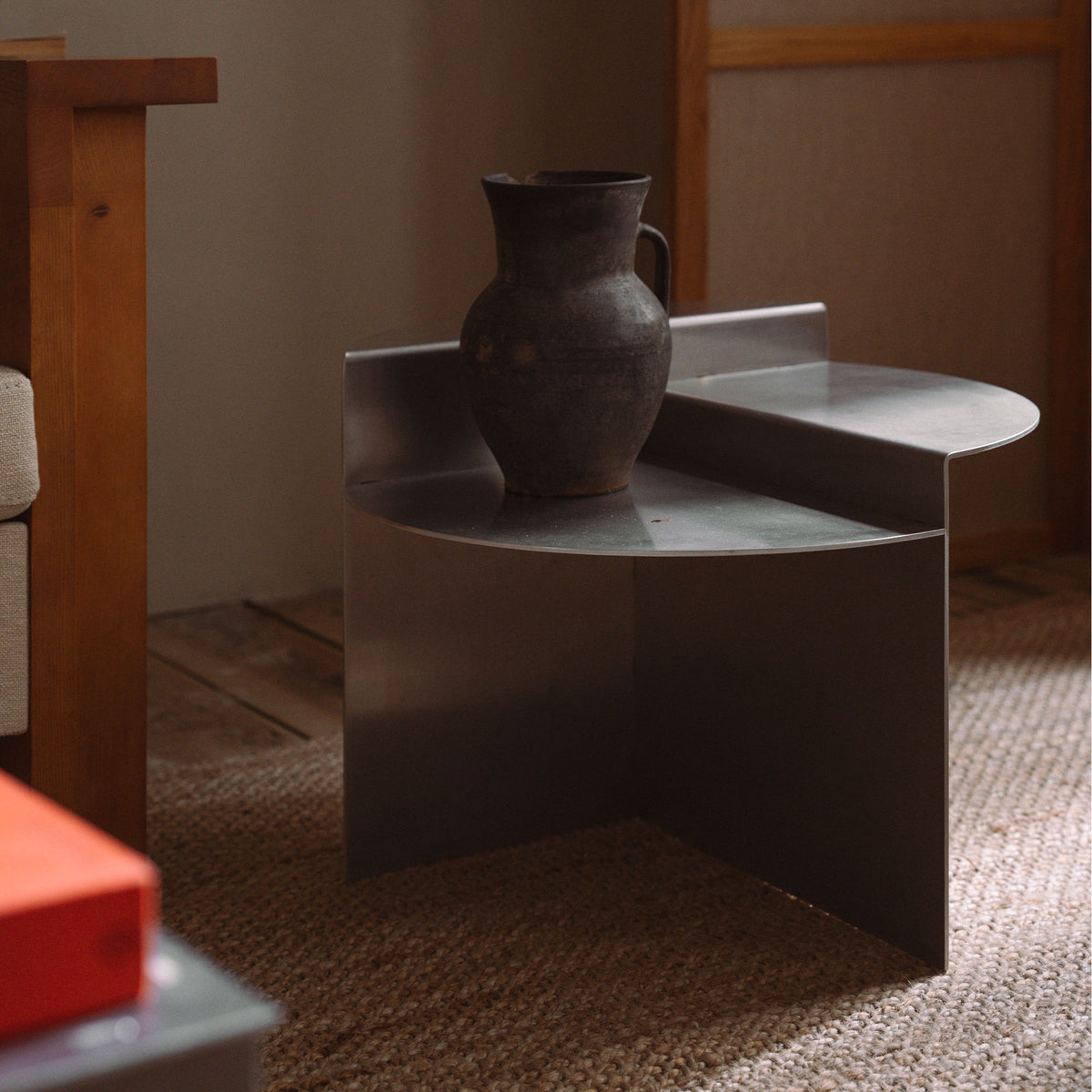 Rivet Side Table Aluminium, măsuță ocazională