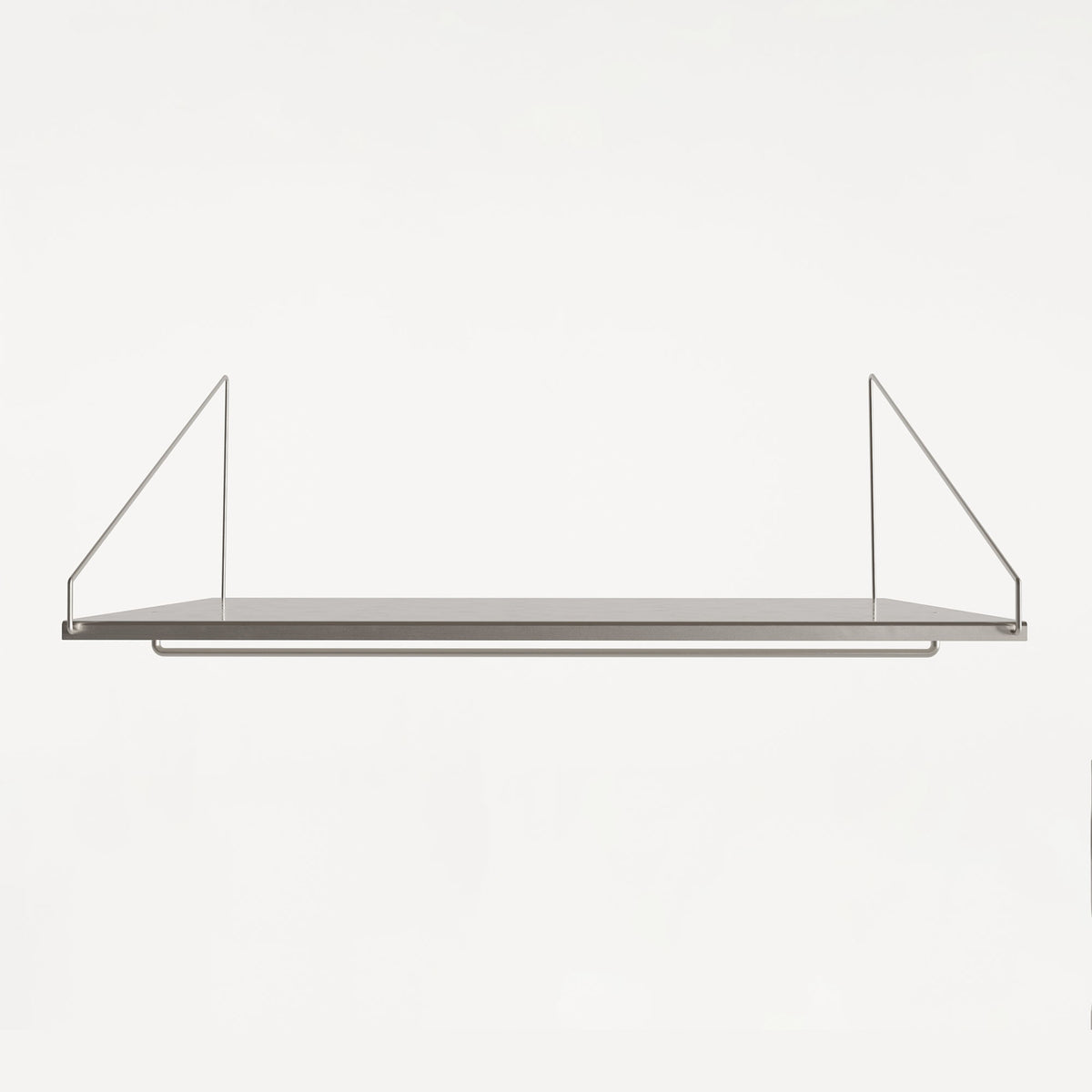 Library Shelf Stainless Steel, raft individual lungime 80 cm