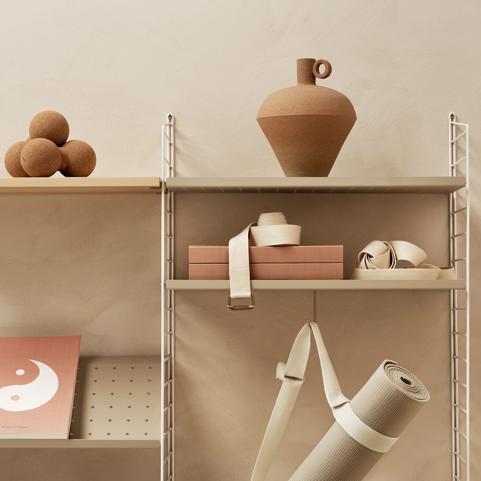 Metal shelf low edge raft metalic 58x30 cm