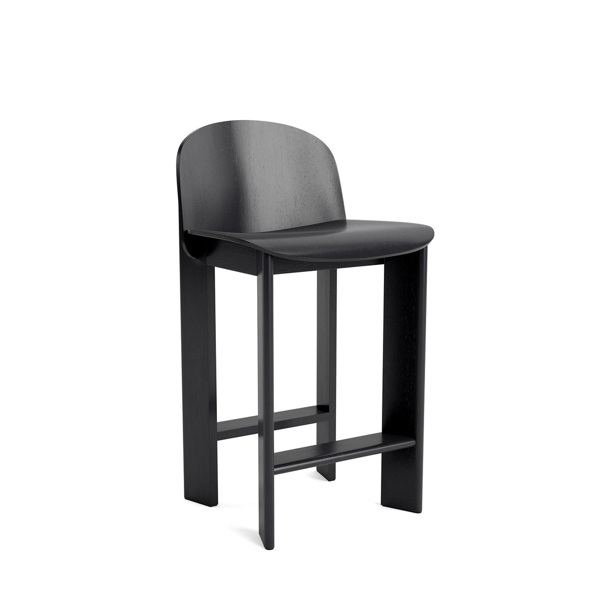 Chisel 35 Bar Stool Low, scaun de bar din lemn H65