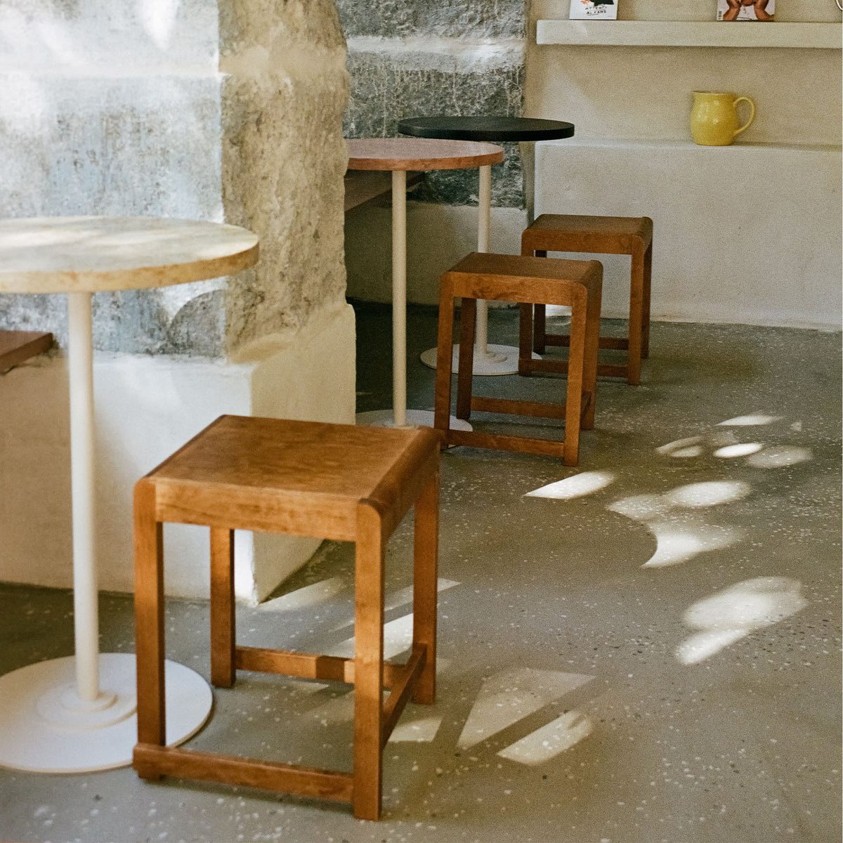 Low Stool 01, taburet din lemn
