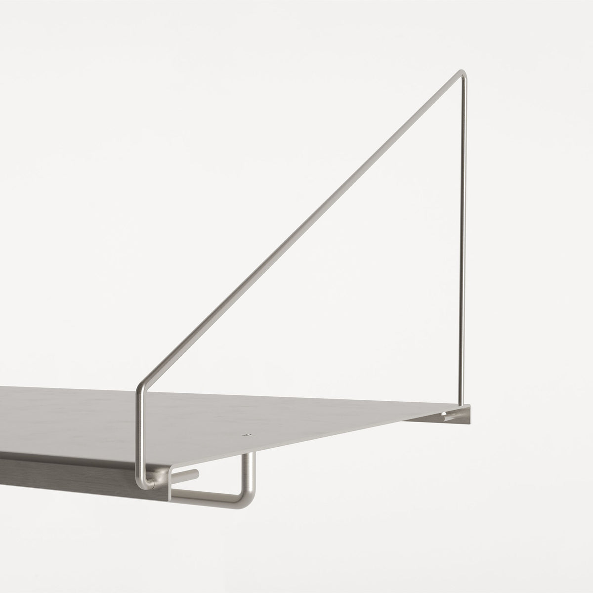 Library Shelf Stainless Steel, raft individual lungime 60 cm