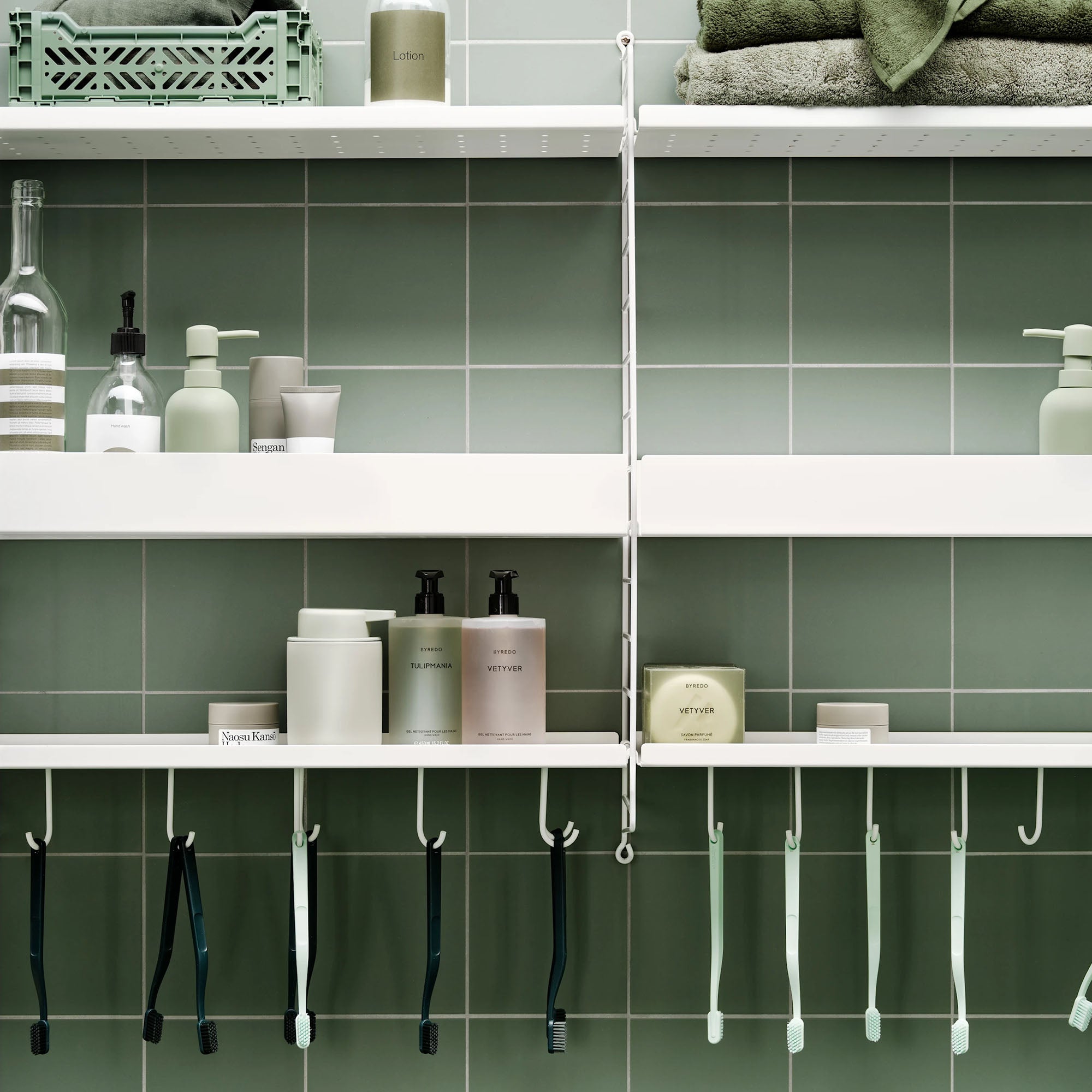Metal shelf low edge raft metalic 58x30 cm