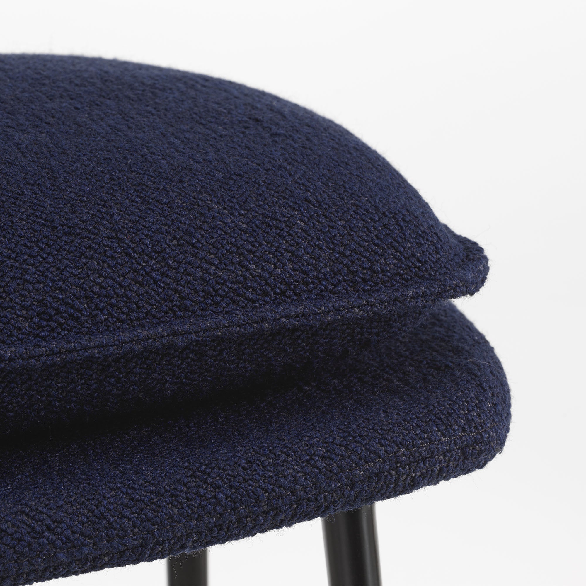 Slow Chair, fotoliu cu otoman bază neagră