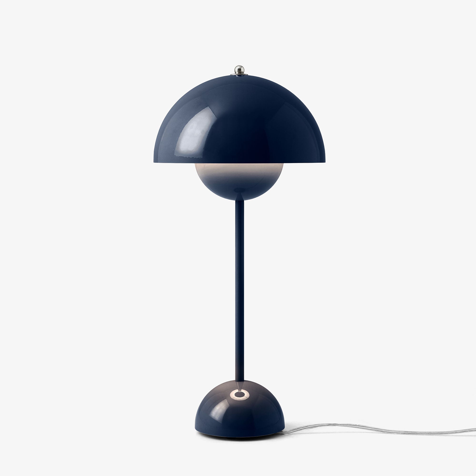 Flowerpot VP3 Steel Blue, lampă de masă