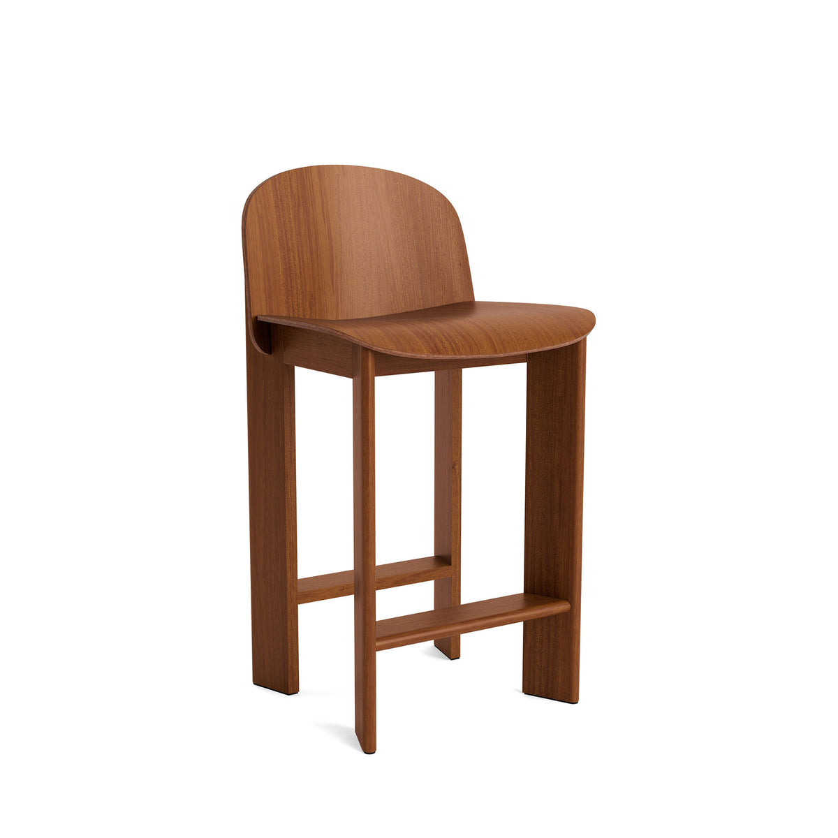 Chisel 35 Bar Stool Low, scaun de bar din lemn H65