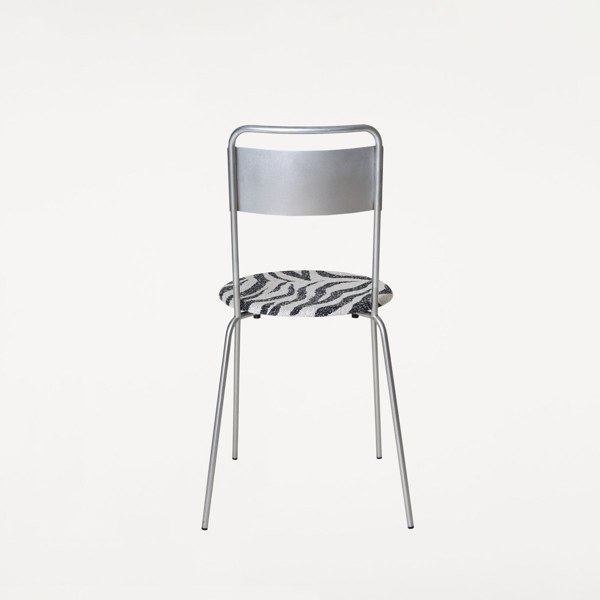 Petit Rond Chair Zebra, scaun din metal