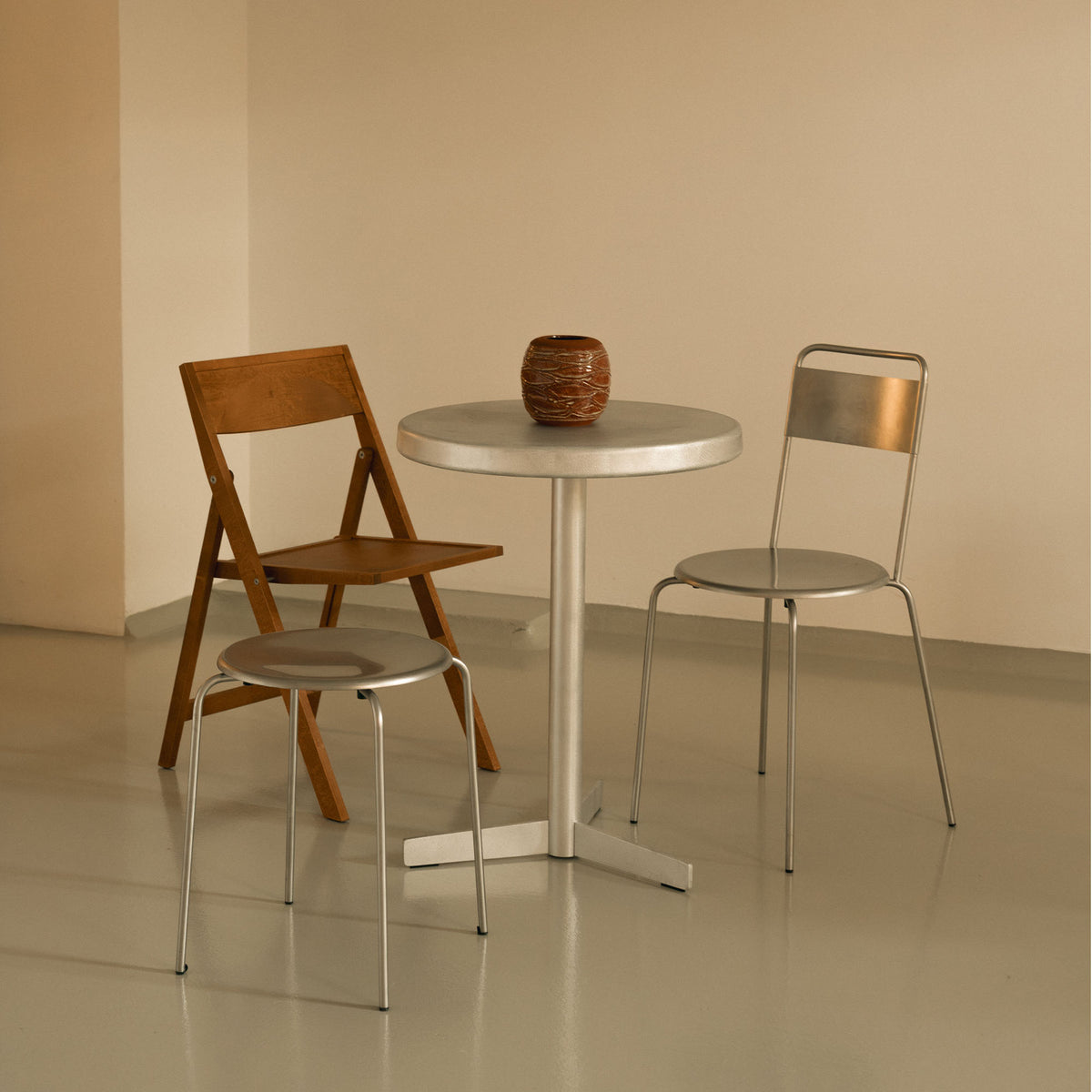 Folding Flat Chair, scaun pliabil din lemn
