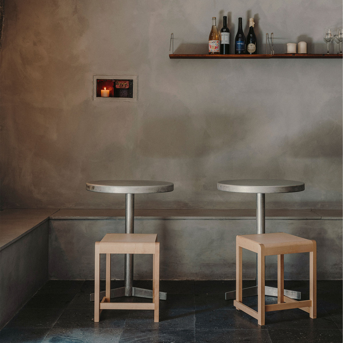 Low Stool 01, taburet din lemn