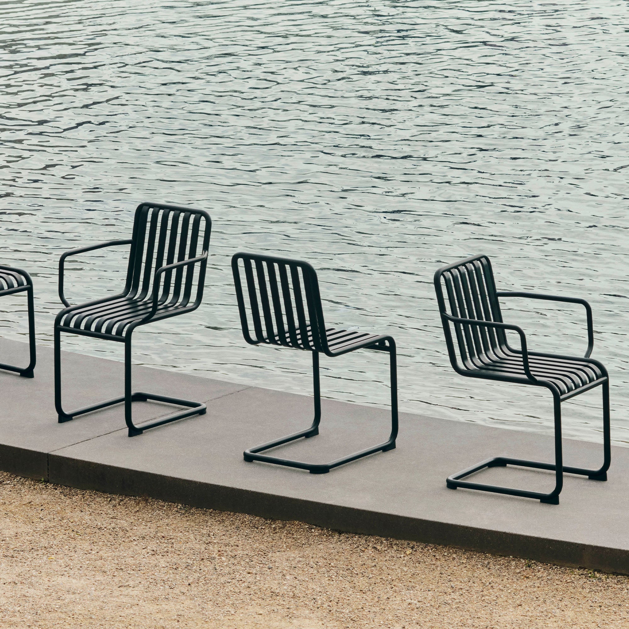 Palissade Cantilever scaun cu cotiere de exterior