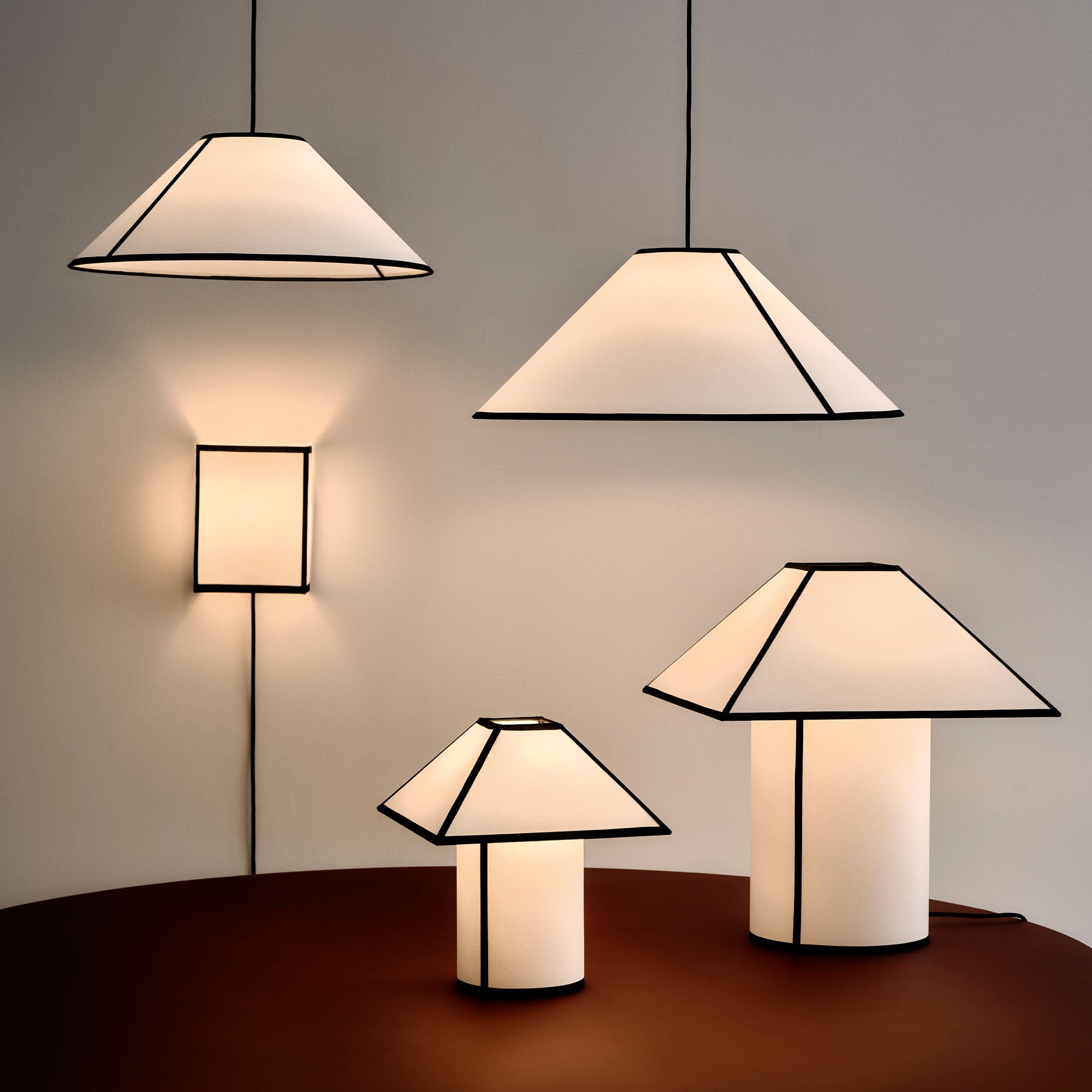 Ava Pyramid Table Lamp, lampă de masă 29 cm