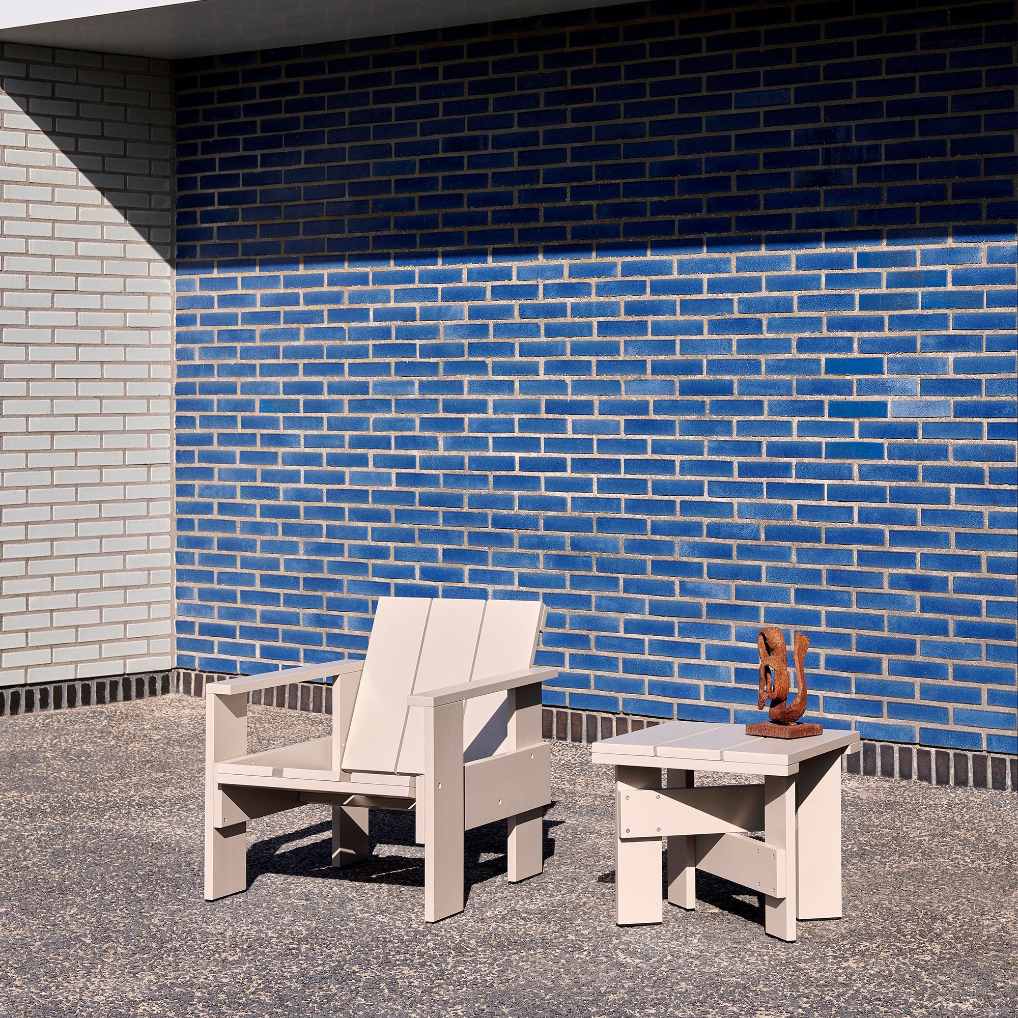 Crate Low Table, măsuță exterior 45x45 cm