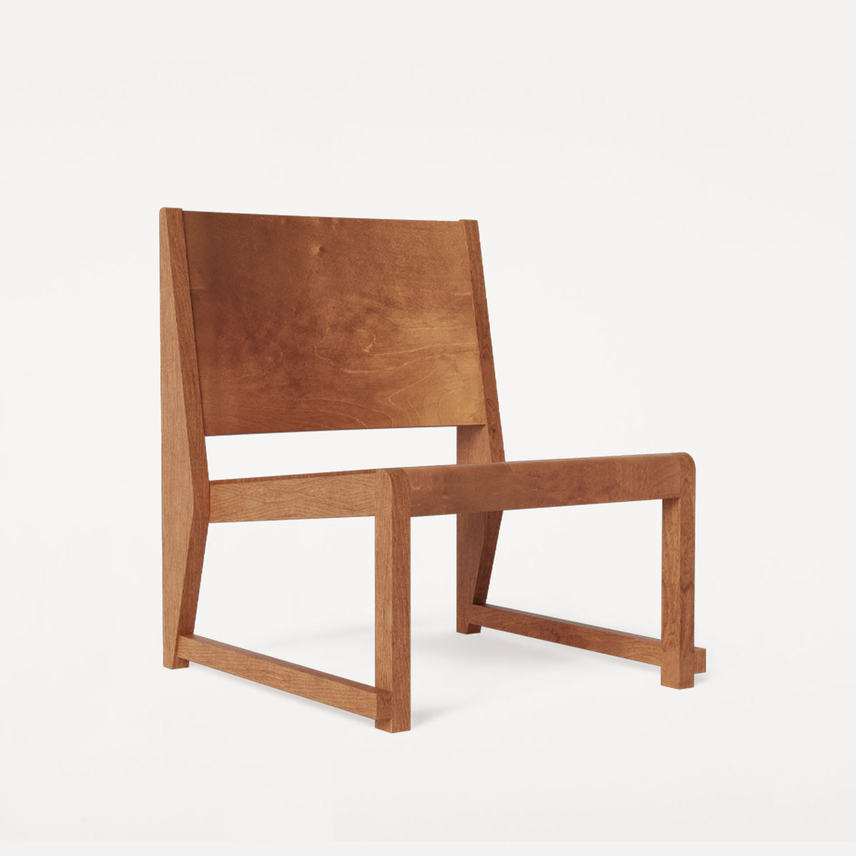 Easy Chair 01, fotoliu din lemn fără cotiere
