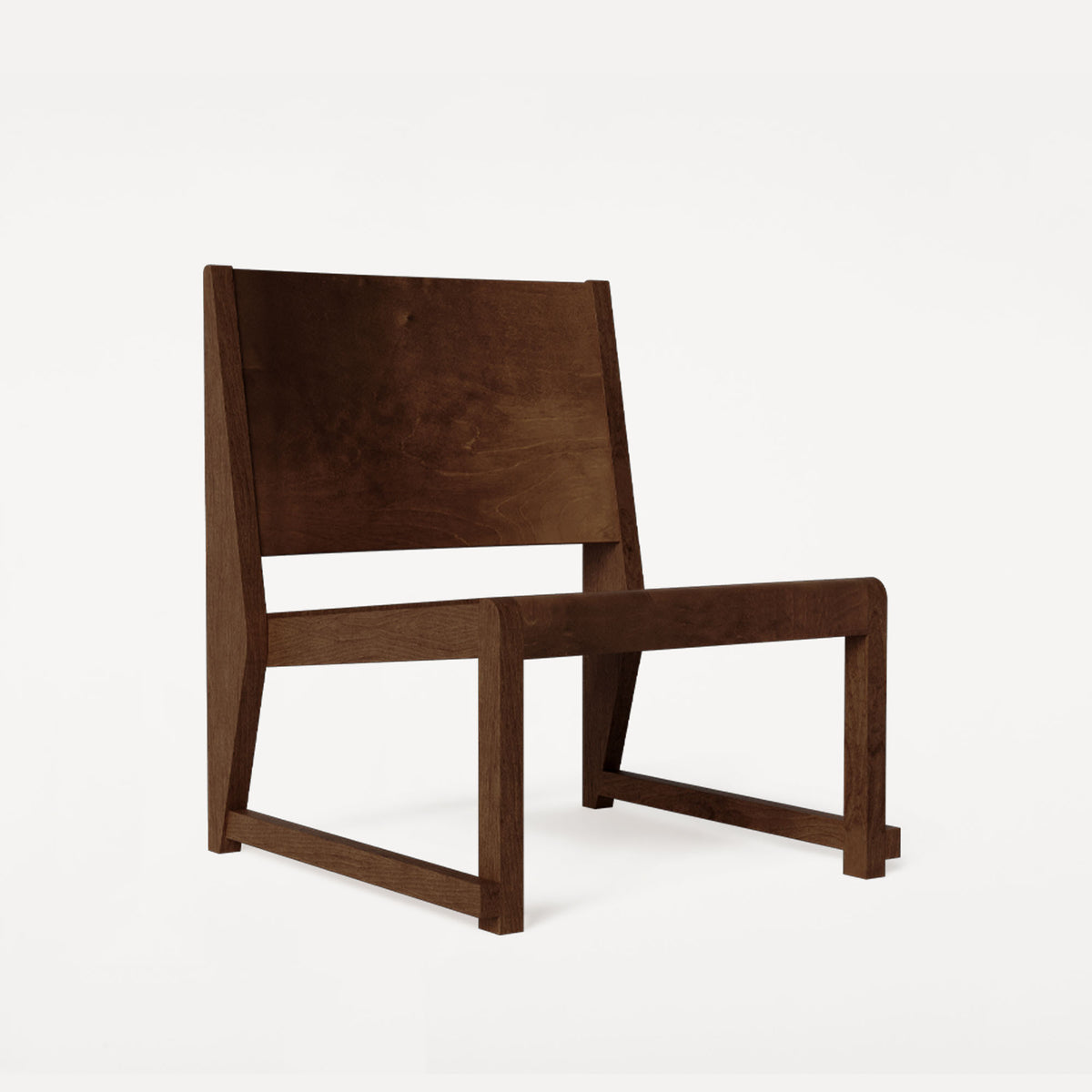 Easy Chair 01, fotoliu din lemn fără cotiere