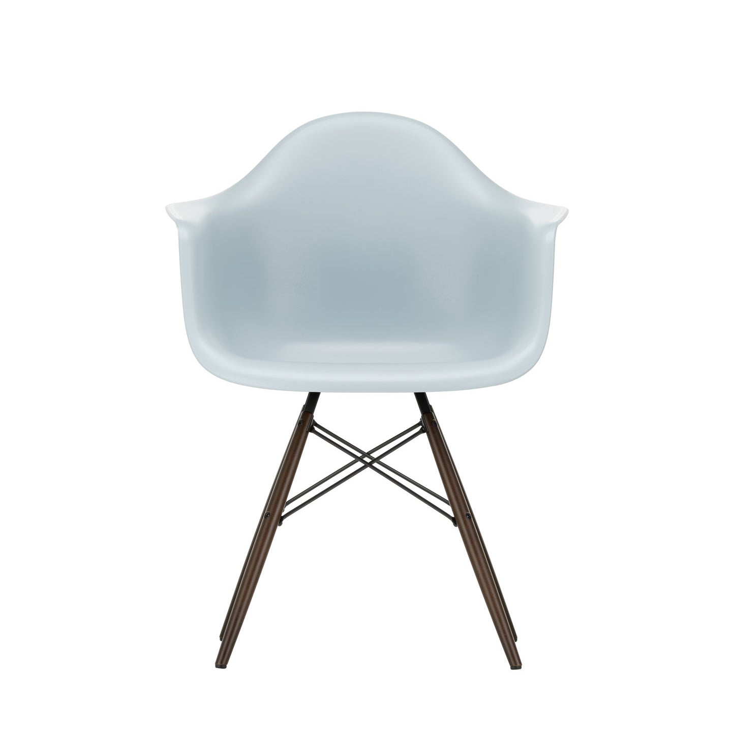 Eames Plastic RE DAW scaun cu picioare din lemn de arțar băițuit