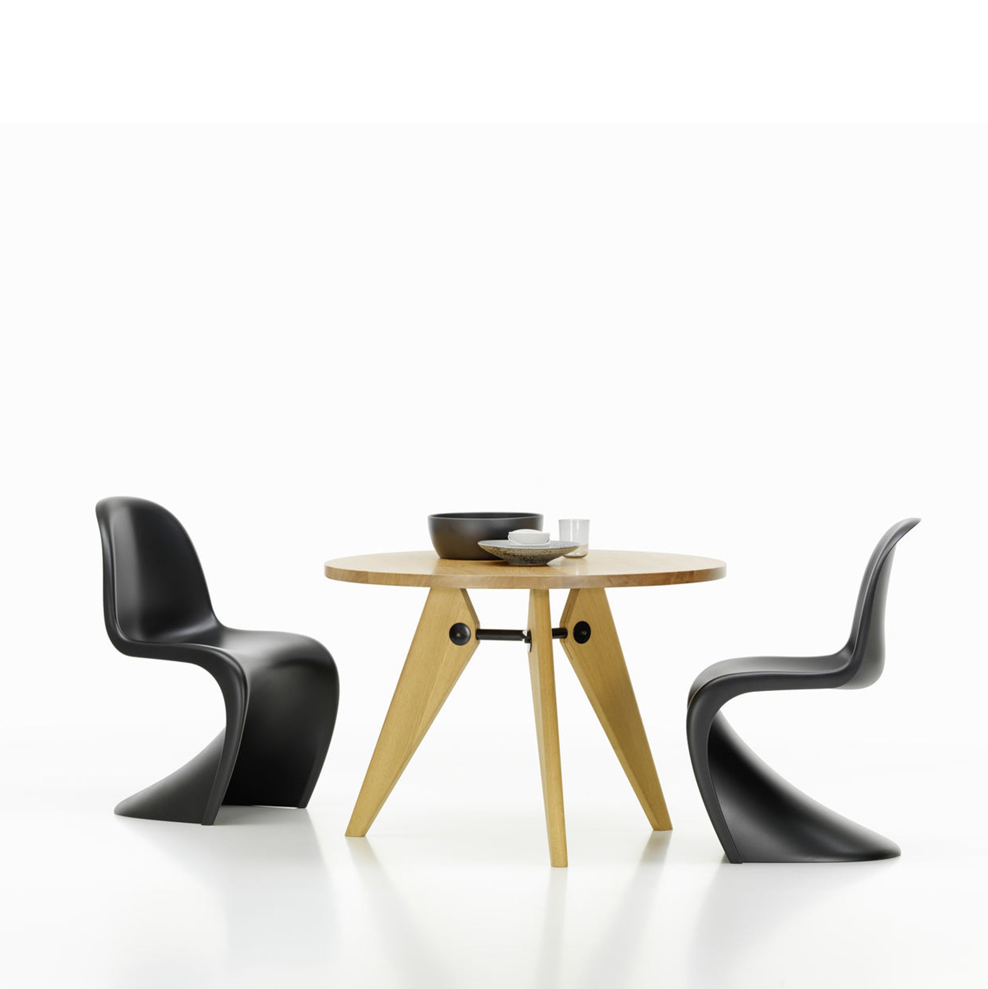 Panton Chair Black scaun din plastic