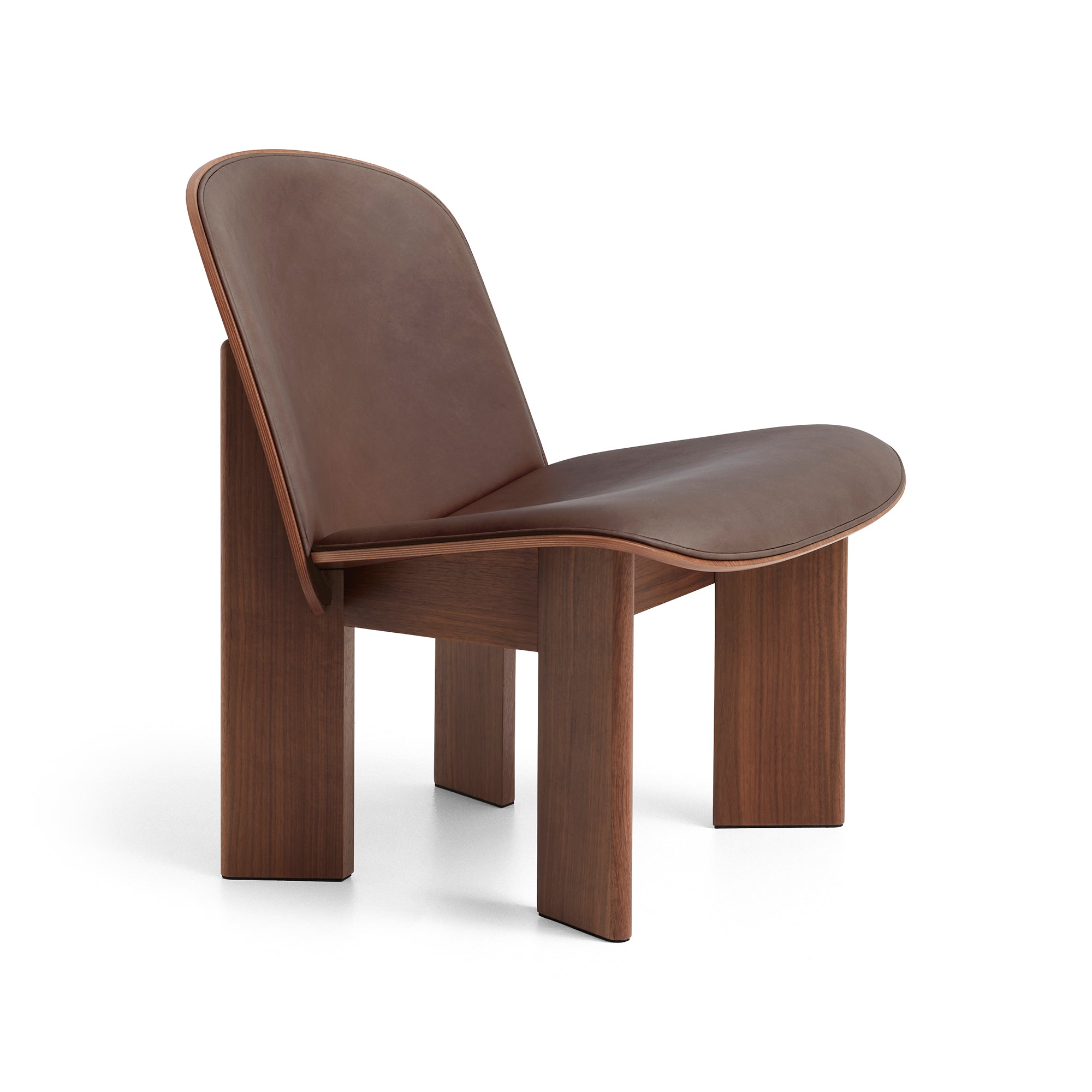 Chisel Lounge Chair Sense Leather Nougat, fotoliu tapițat