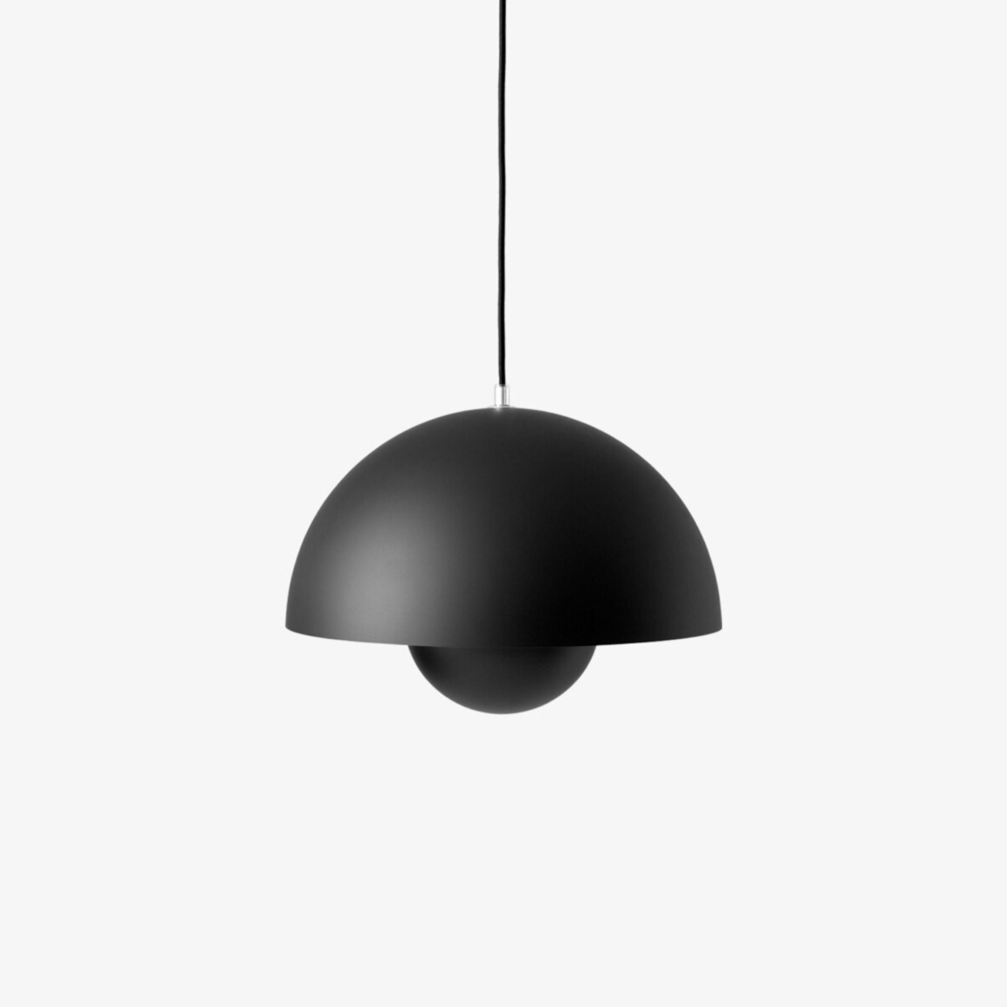 Flowerpot VP7 matt black, lampă suspendată medie
