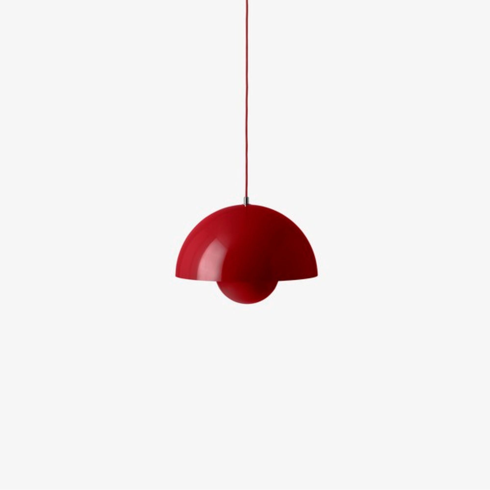 Flowerpot VP7 vermillion red, lampă suspendată medie