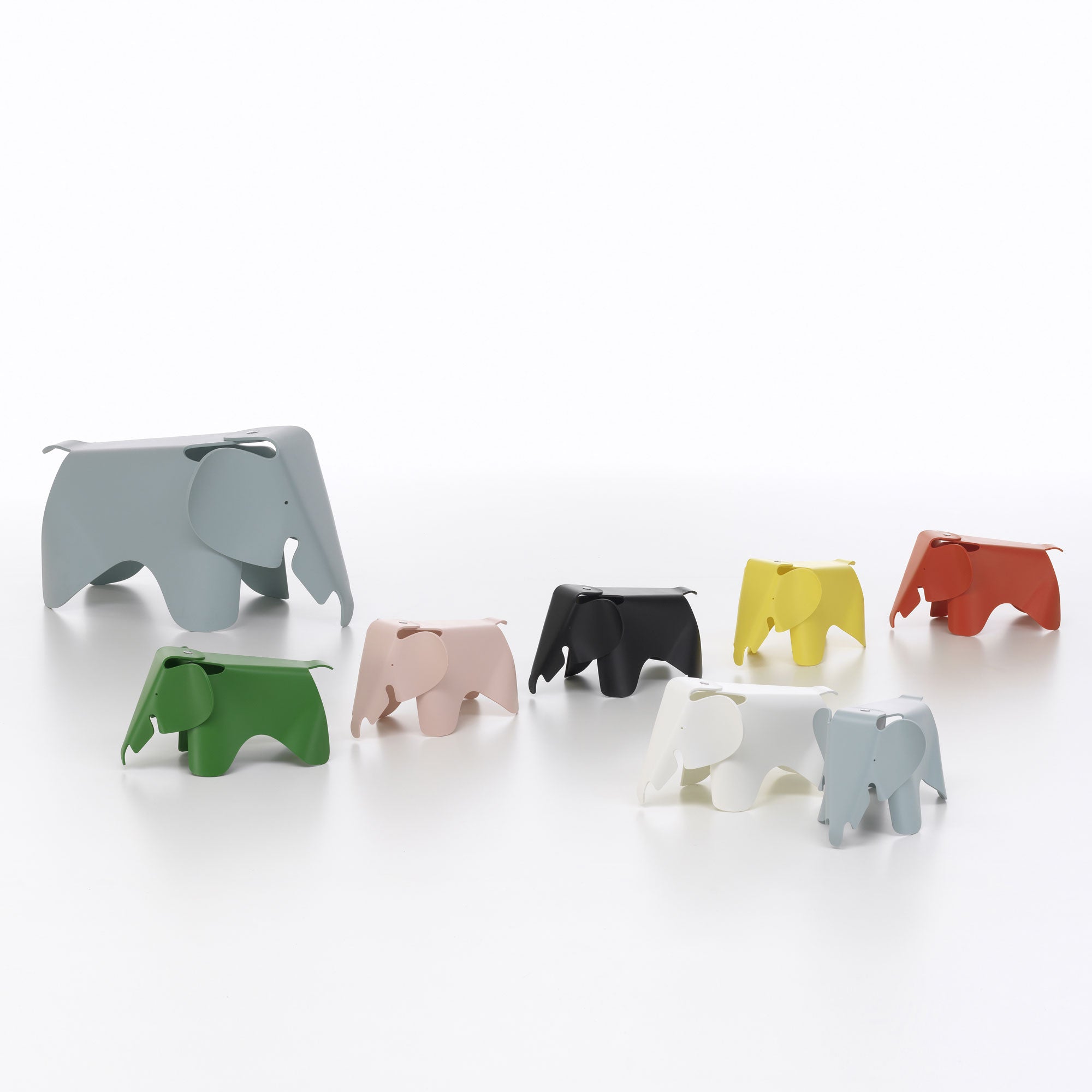 Eames Elephant ice grey S, obiect decor