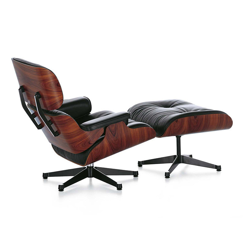 Eames Lounge Chair cu Otoman (lemn din palisandru)