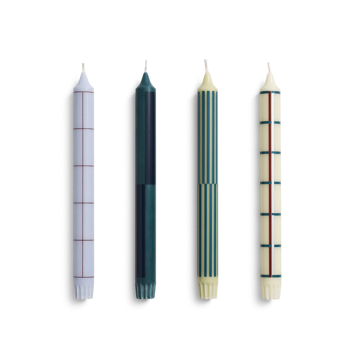 Pattern Candle Set, set de 4 lumânări decorative