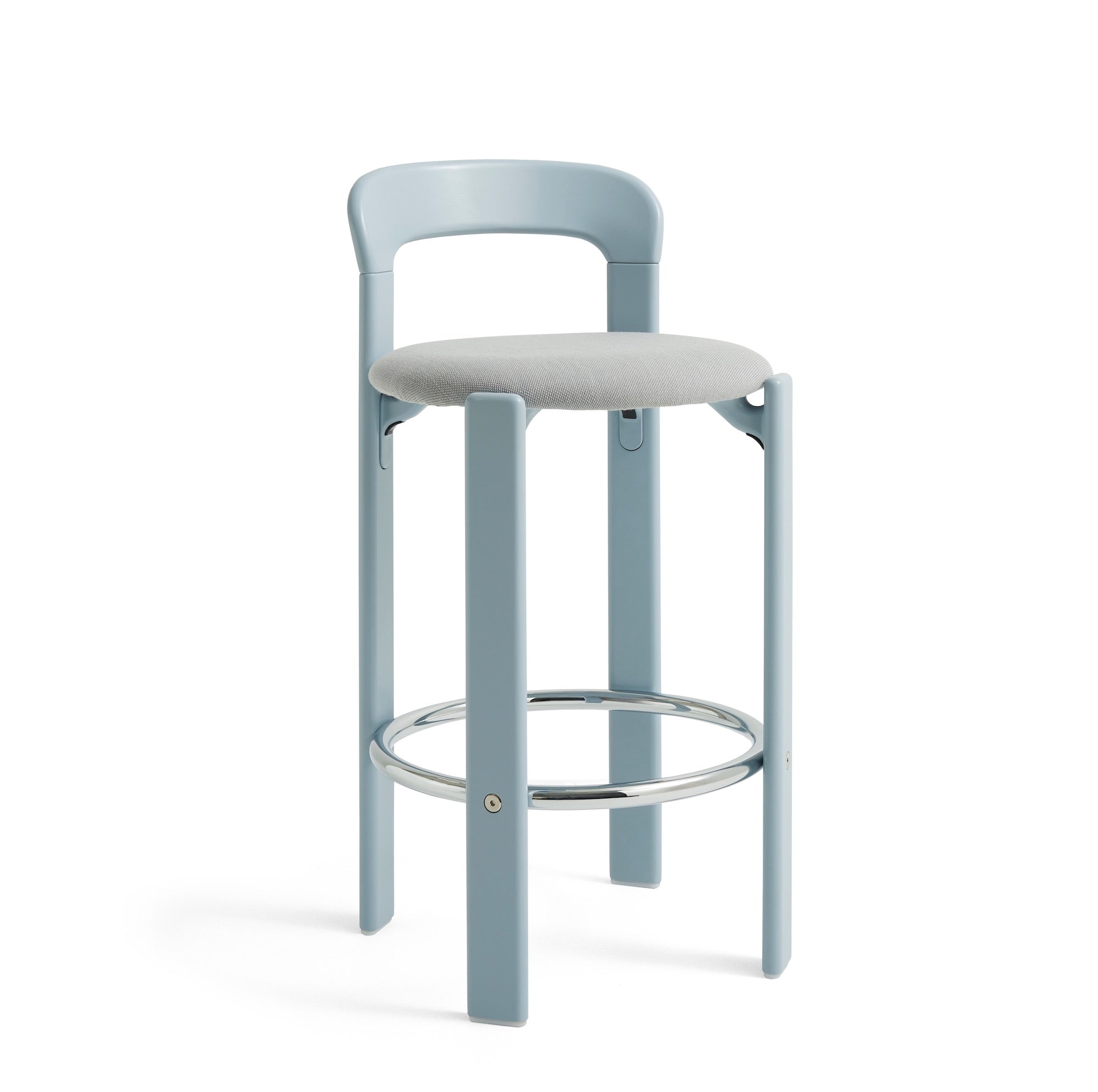 Rey Bar Stool Chair, scaun de bar tapițat, versiunea joasă