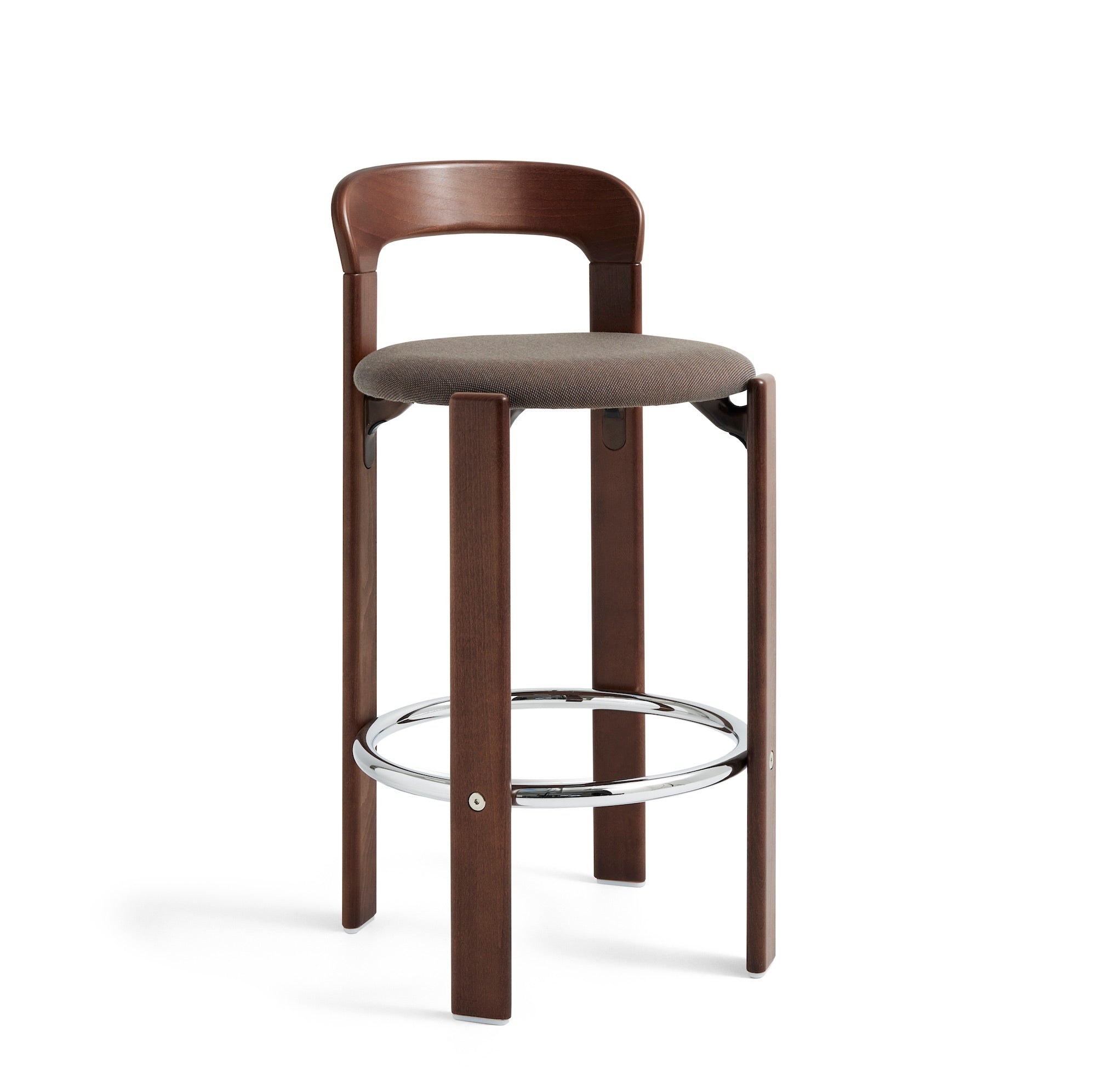 Rey Bar Stool Chair, scaun de bar tapițat, versiunea joasă