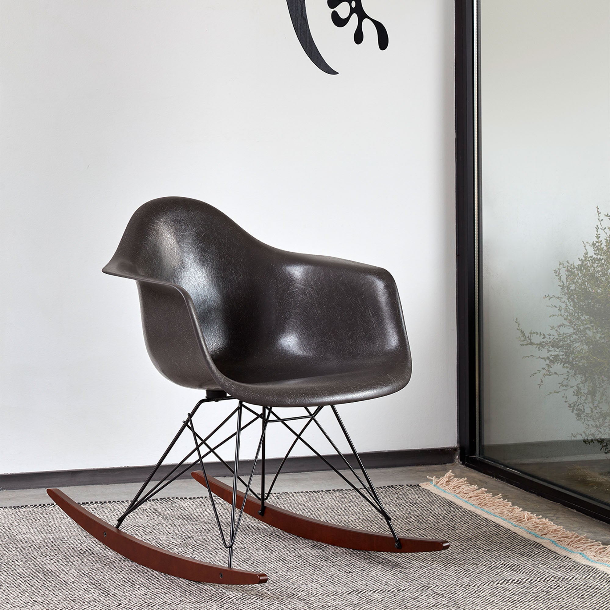 Eames Fiberglass RAR scaun cu balansoar