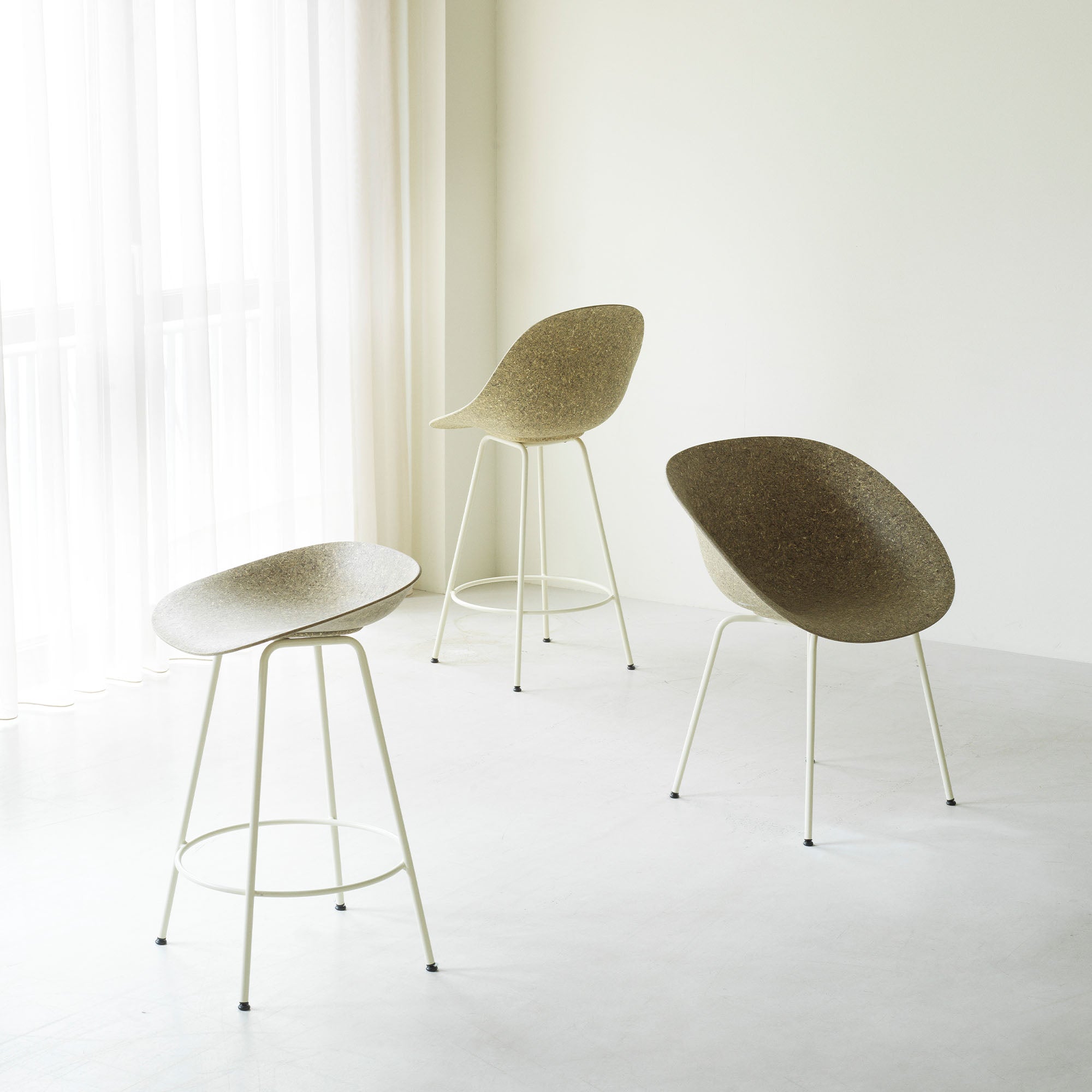 Mat bar stool, scaun de bar 65 cm