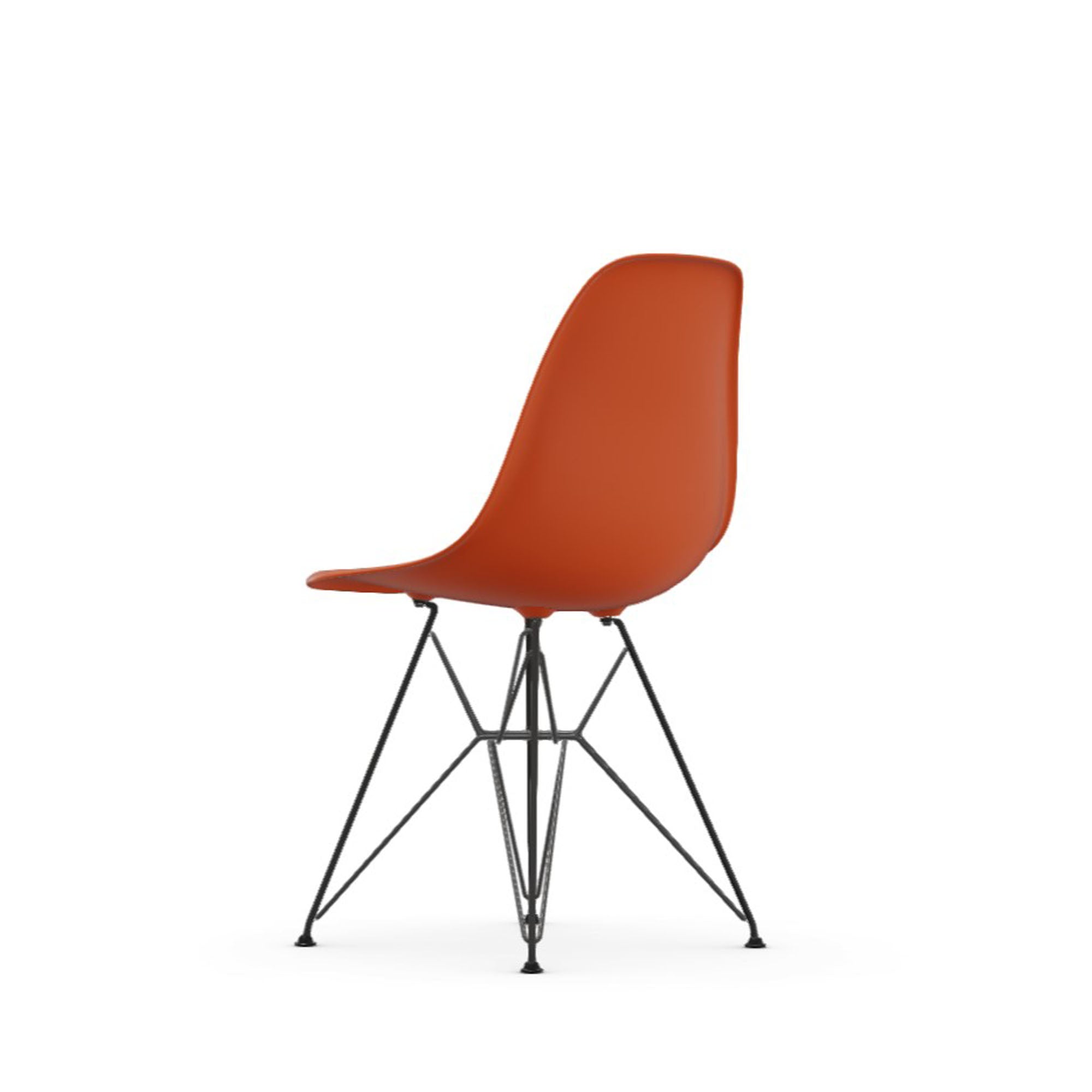 Eames Plastic RE DSR scaun cu baza neagră