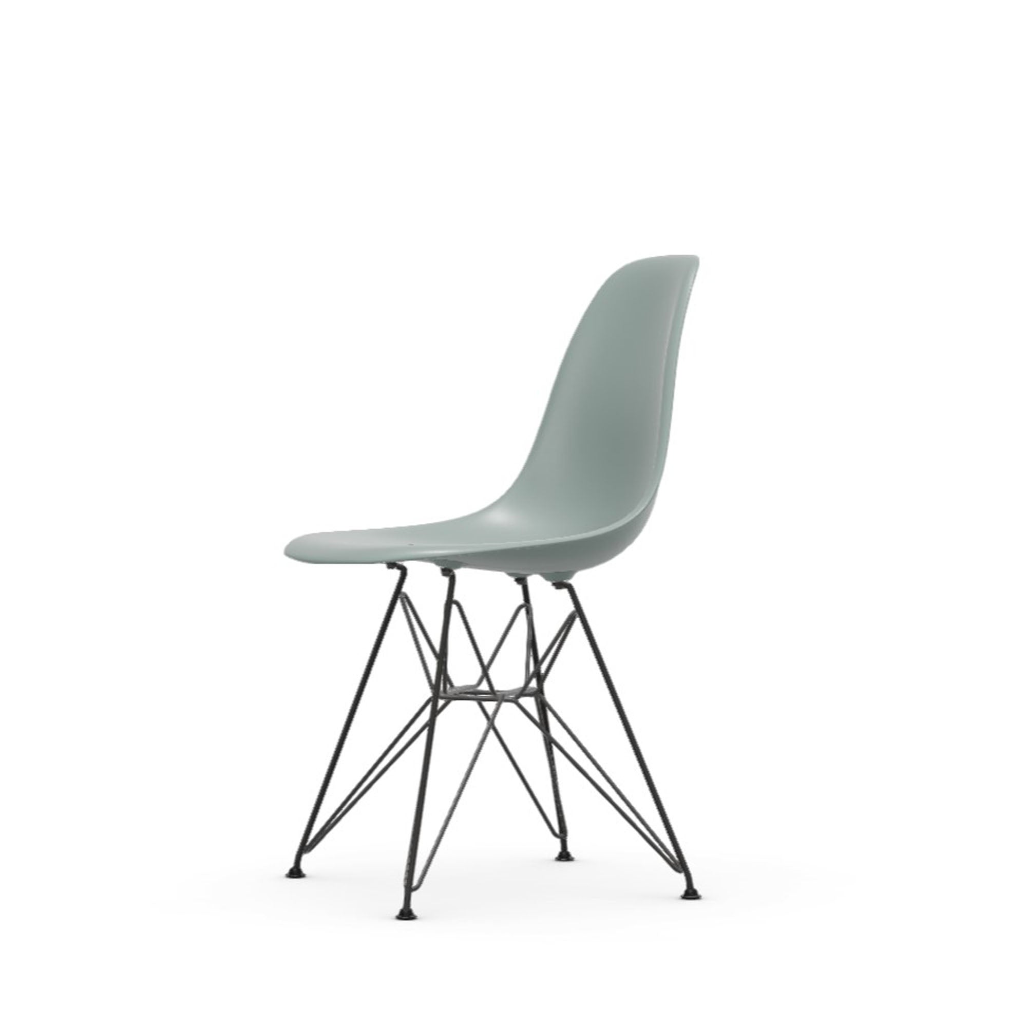 Eames Plastic RE DSR scaun cu baza neagră