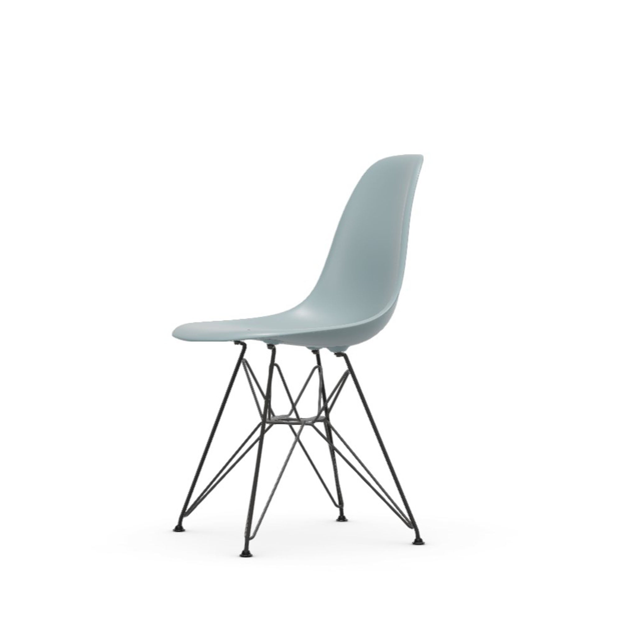 Eames Plastic RE DSR scaun cu baza neagră