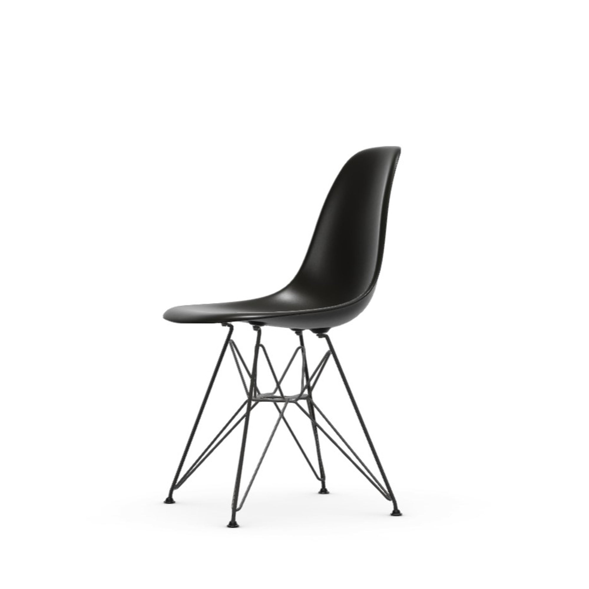 Eames Plastic RE DSR scaun cu baza neagră