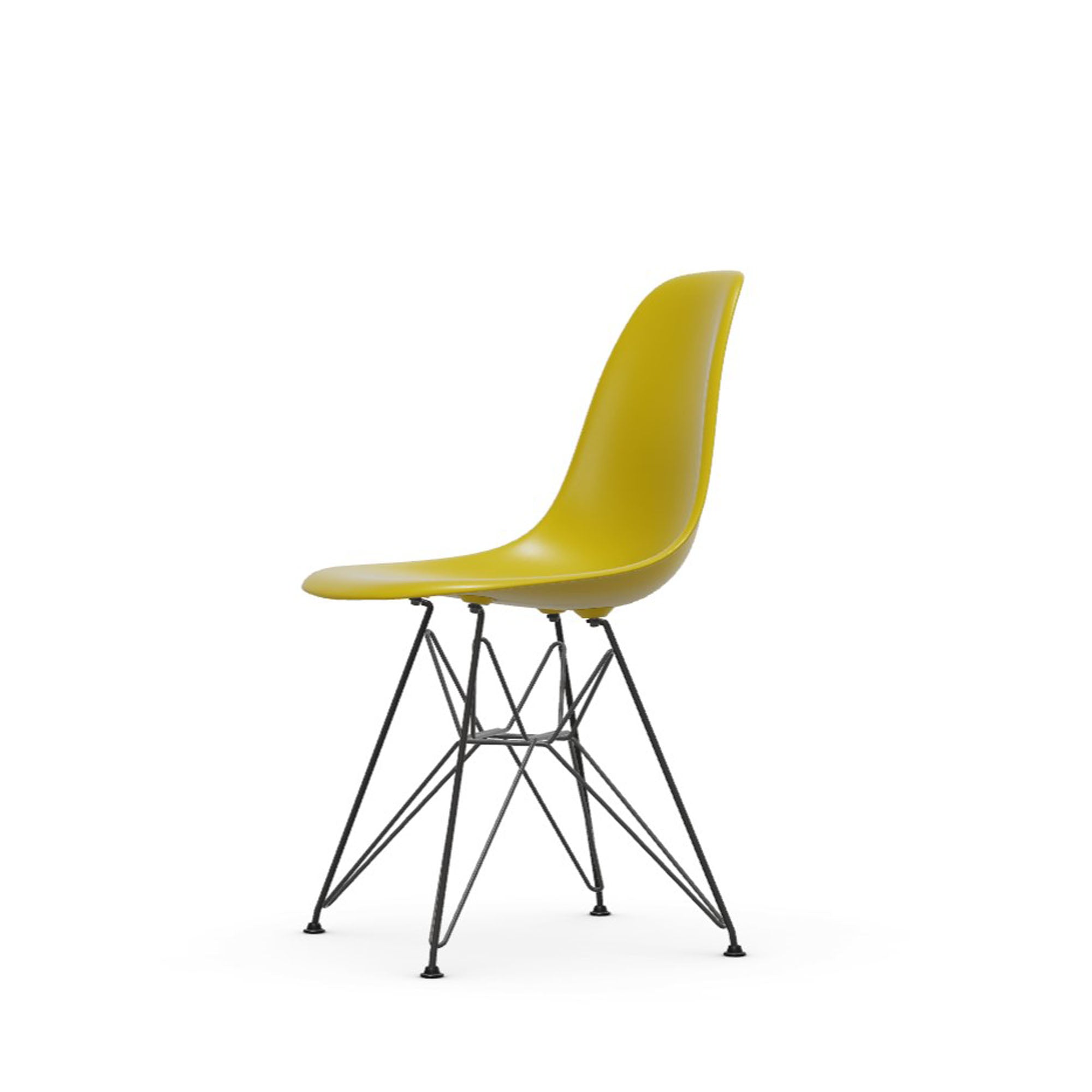 Eames Plastic RE DSR scaun cu baza neagră