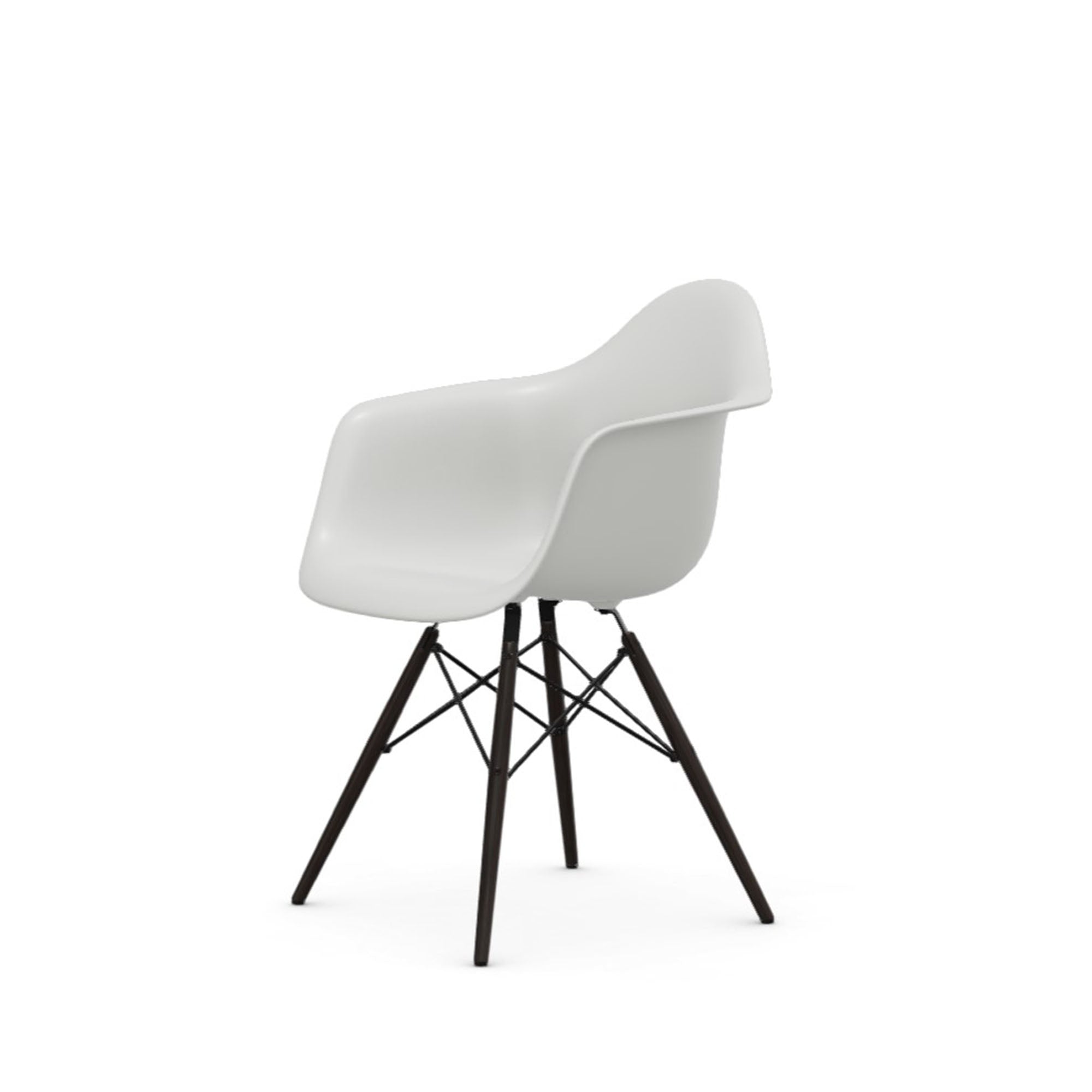 Eames Plastic RE DAW scaun cu picioare din lemn de arțar negre