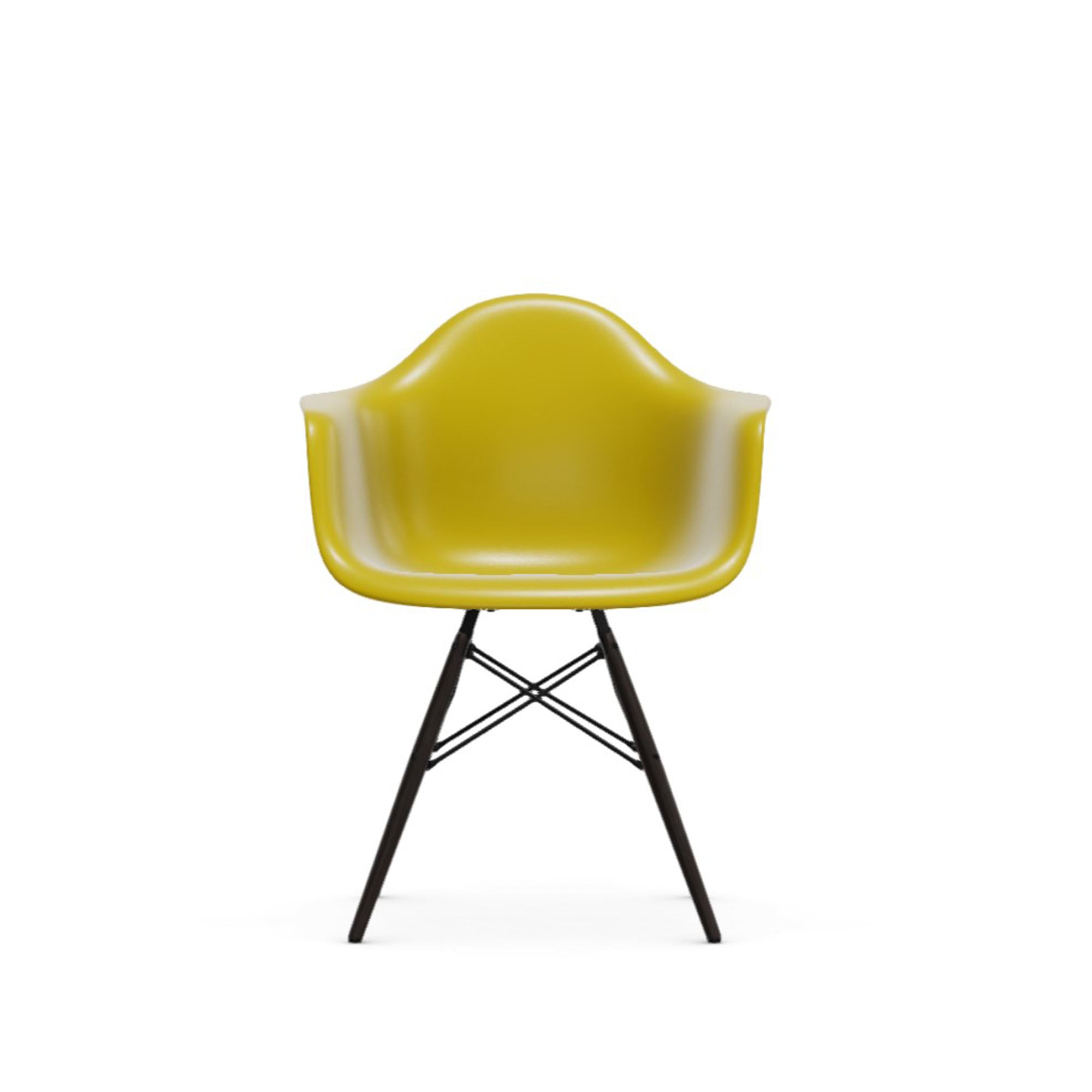 Eames Plastic RE DAW scaun cu picioare din lemn de arțar negre