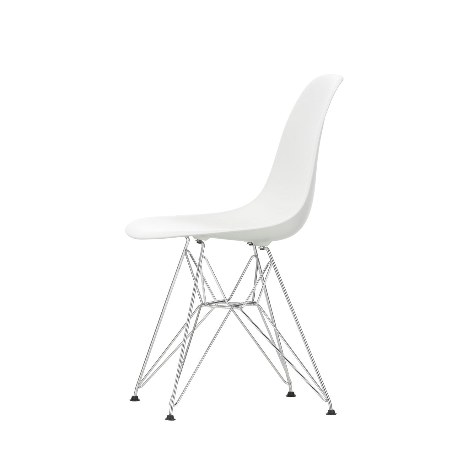 Eames Plastic DSR scaun cu baza cromată