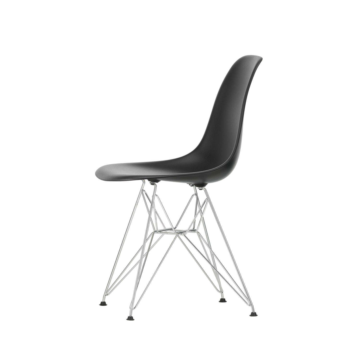 Eames Plastic DSR scaun cu baza cromată